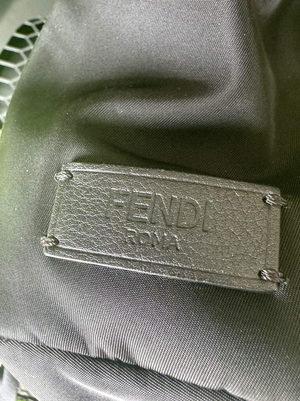 Fendi Fendi Monster Eyes Black Gold Tone Backpack Size ONE SIZE - 25 Thumbnail