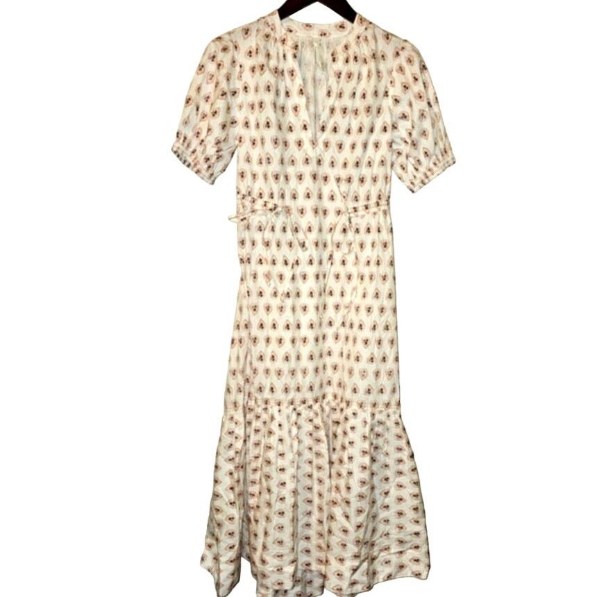 Anthropologie New By Anthropologie Printed Puff-Sleeve Dress $160 X-SMALL Size XS / US 0-2 / IT 36-38 - 6 Thumbnail
