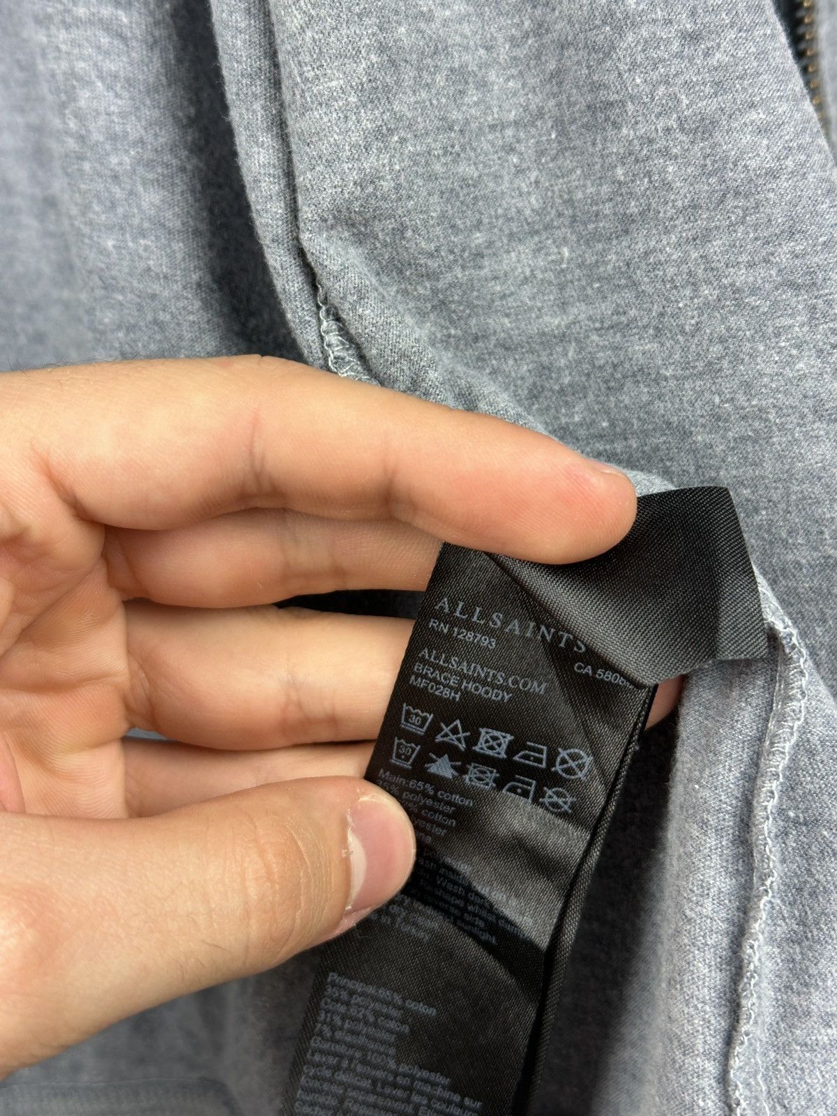 Allsaints Allsaints Brace Zip Up Hoodie Size US M / EU 48-50 / 2 - 12 Thumbnail
