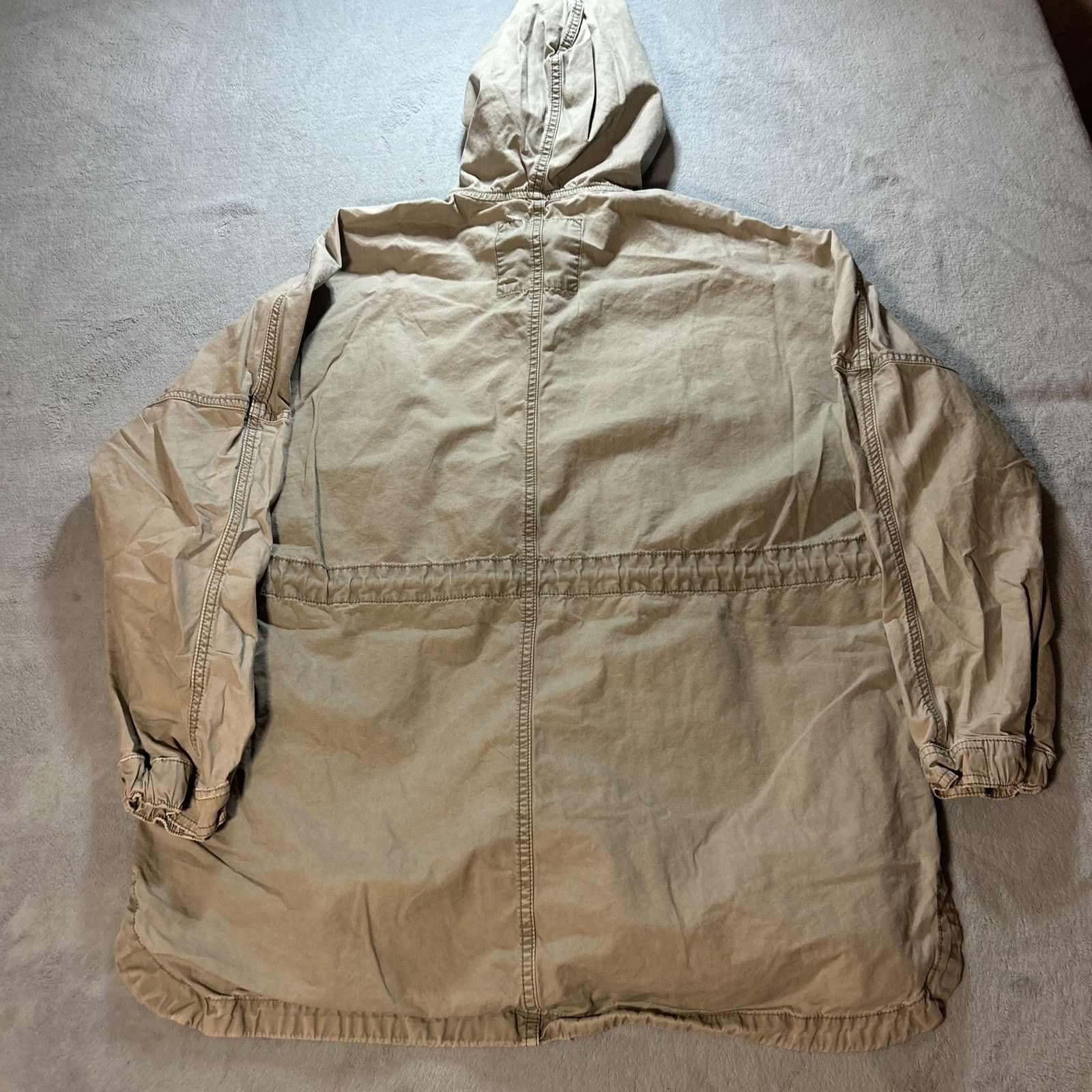 American Eagle Outfitters Y2k 2000s Military Field Chore Hooded Jacket Ws Small Hoodie Size S / US 4 / IT 40 - 2 Thumbnail