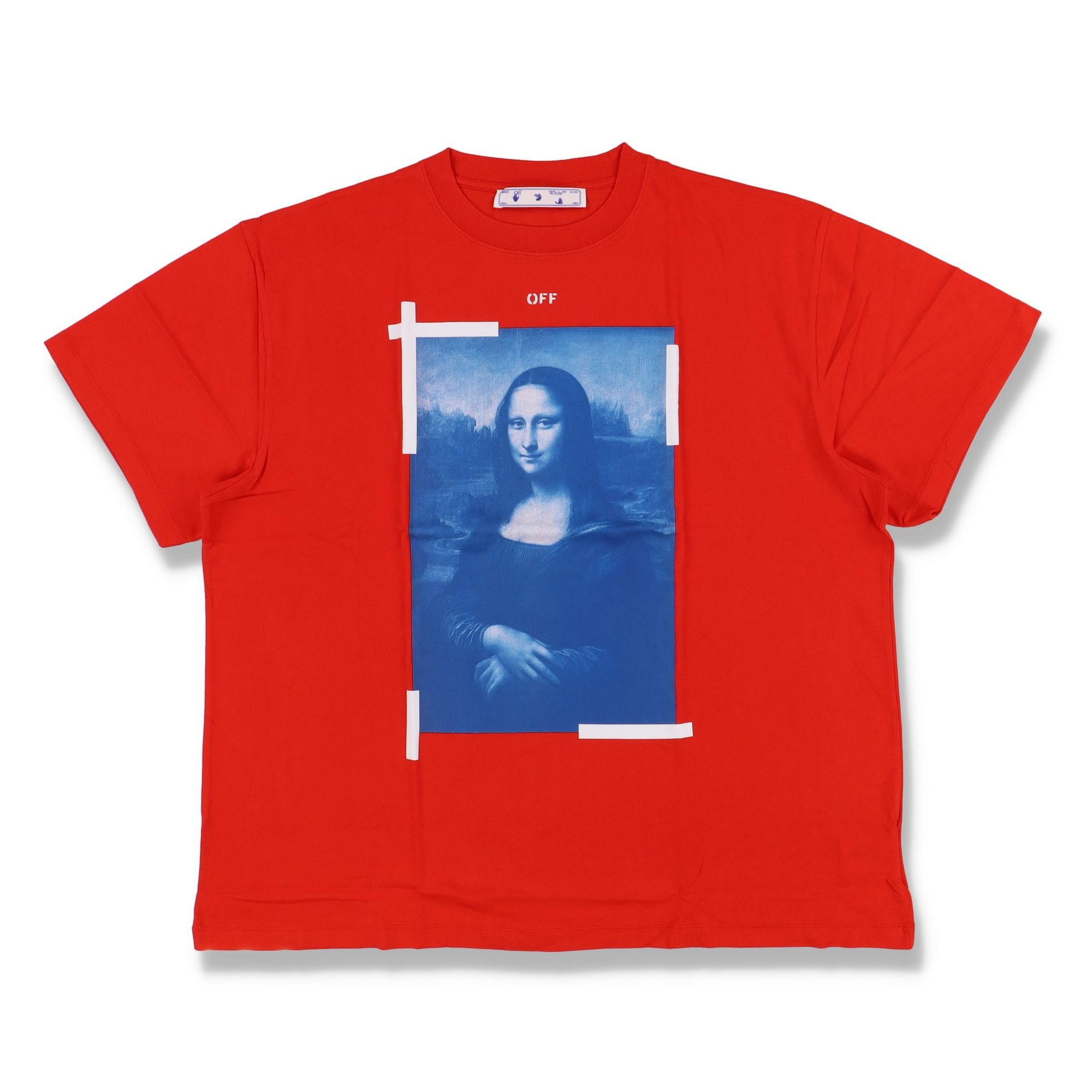 Red Mona Lisa Arrows Oversized T-Shirt