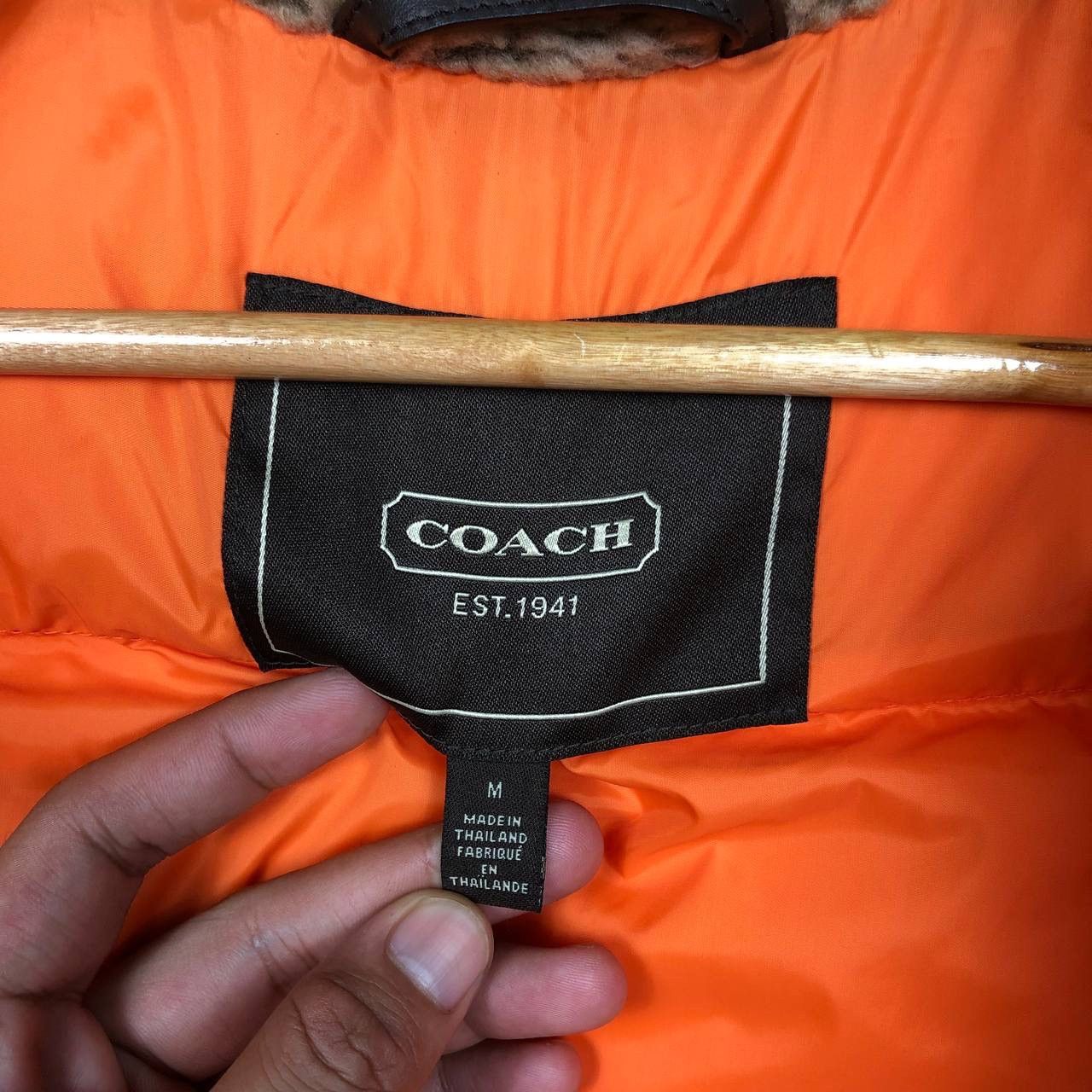 Coach Authentic Coach Down Vest Orange Puffer Jacket Size US L / EU 52-54 / 3 - 7 Thumbnail