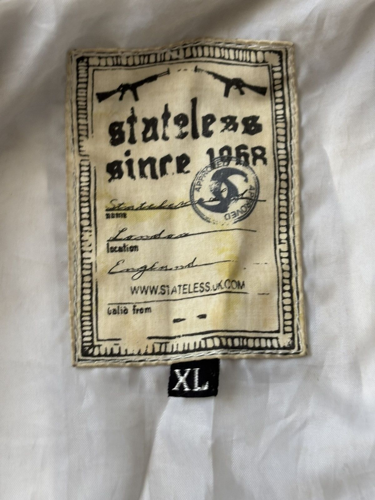 Vintage Vintage Stateless Zipper leather jacket Size US XL / EU 56 / 4 - 10 Thumbnail