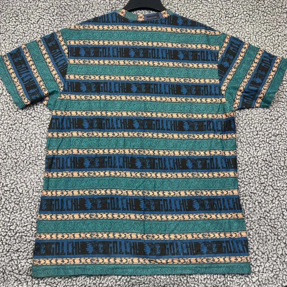 Gotcha Gotcha Shirt Men Green Blue Short Sleeve Crew Neck Cotton XL Size US XL / EU 56 / 4 - 2 Thumbnail