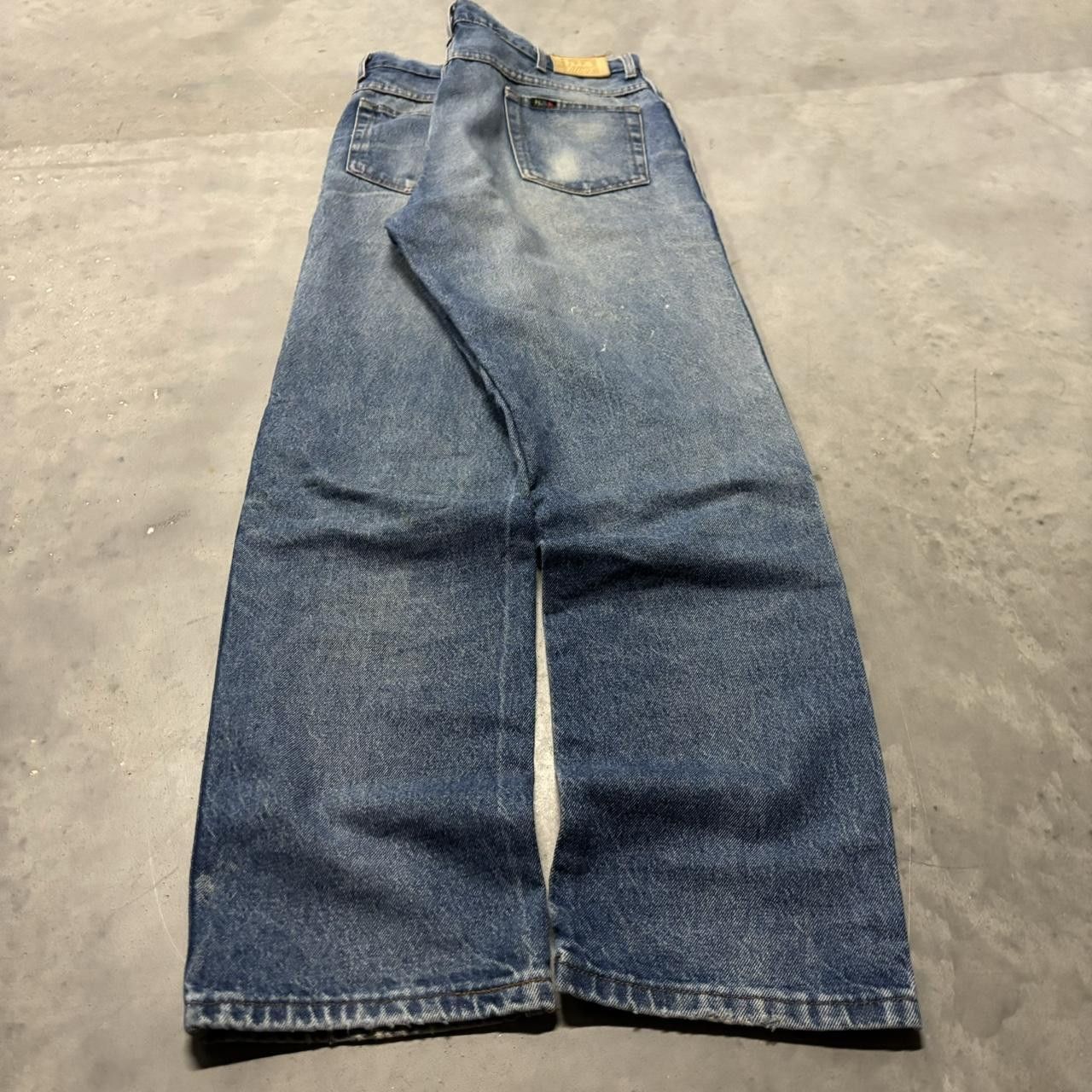 Japanese Brand × Vintage Crazy Vintage 90s Grunge Faded Medium Wash Denim Jeans! Size US 34 / EU 50 - 4 Thumbnail
