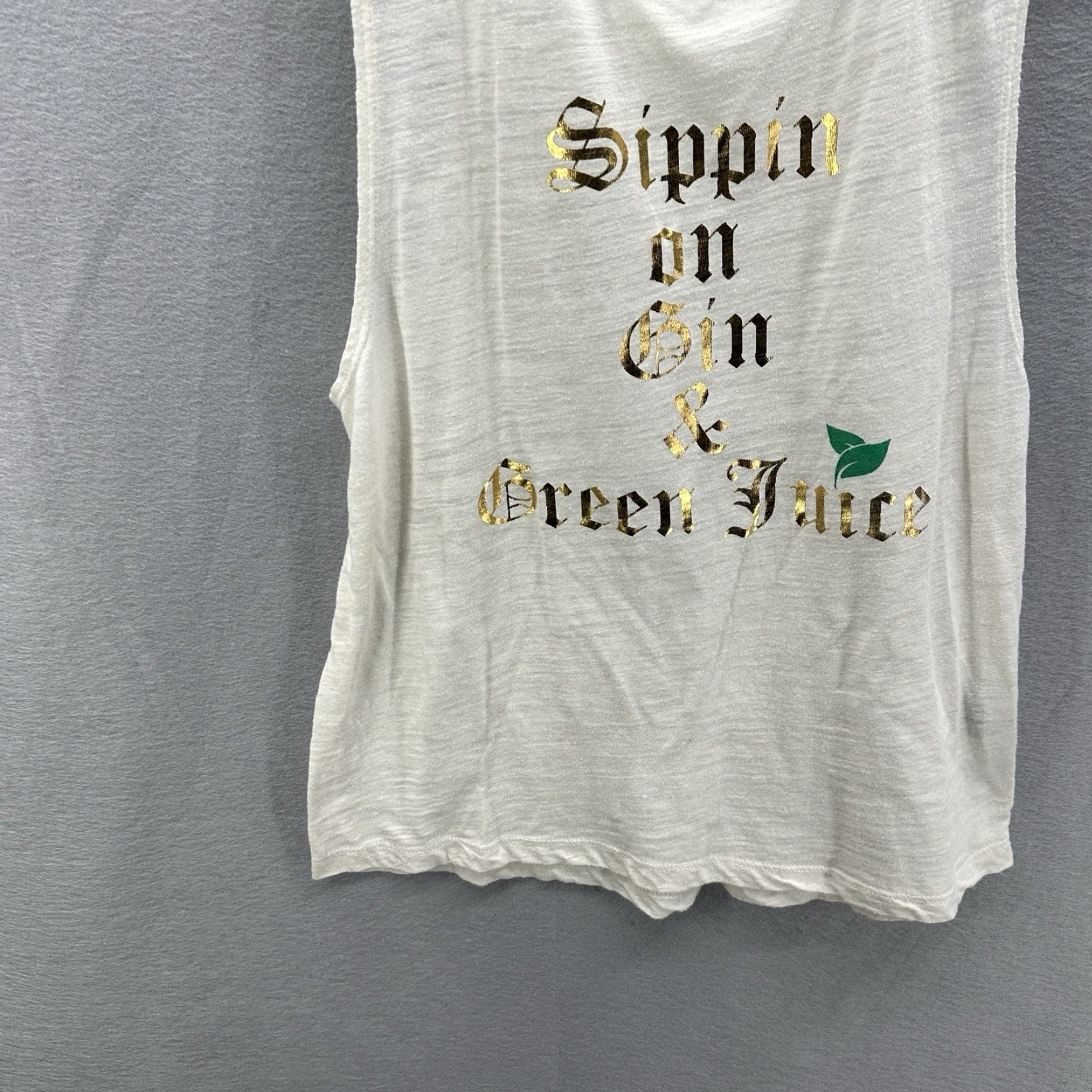 Le Superbe Le Superbe Tank Top Womens M Ivory Snoop Hip Hop Classic Tank Top for Women XS- XL Size M / US 6-8 / IT 42-44 - 3 Thumbnail