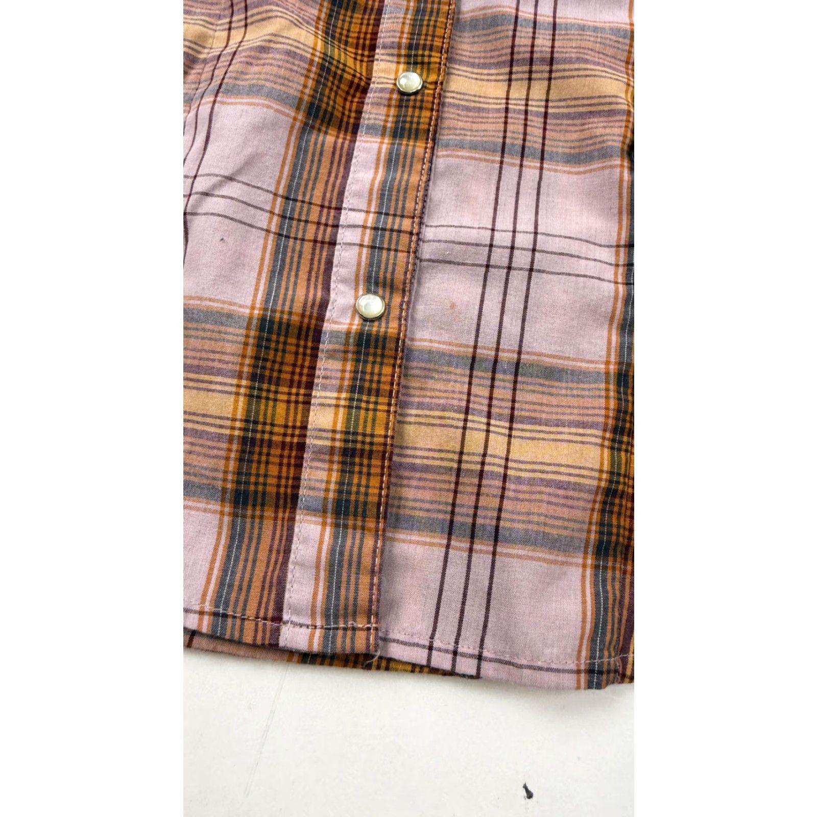 Wrangler Wrangler Shirt Womens XS Multicolor Plaid Western Snap Front Long Sleeve Size XS / US 0-2 / IT 36-38 - 4 Thumbnail
