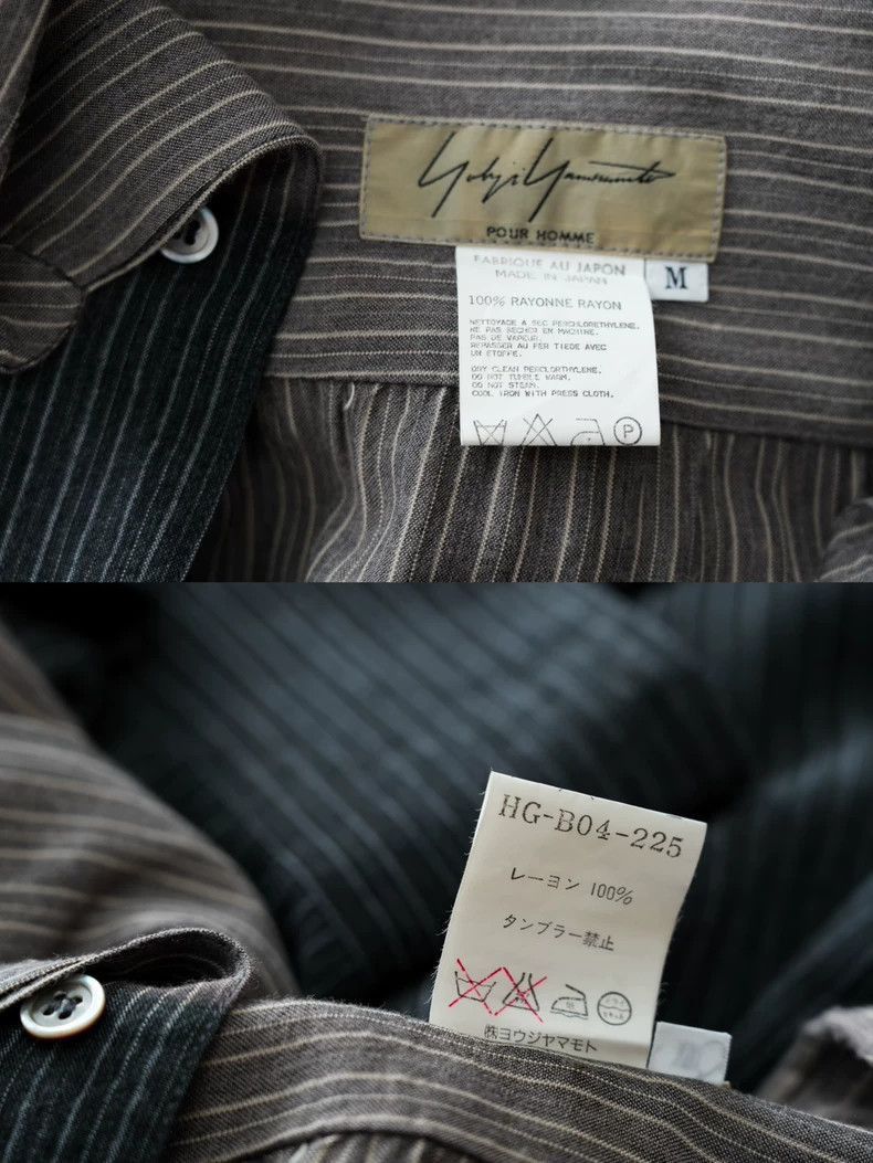 Yohji Yamamoto Yohji Yamamoto Yohji Yamamoto Striped Fade Long Sleeve Shi Size US M / EU 48-50 / 2 - 8 Thumbnail