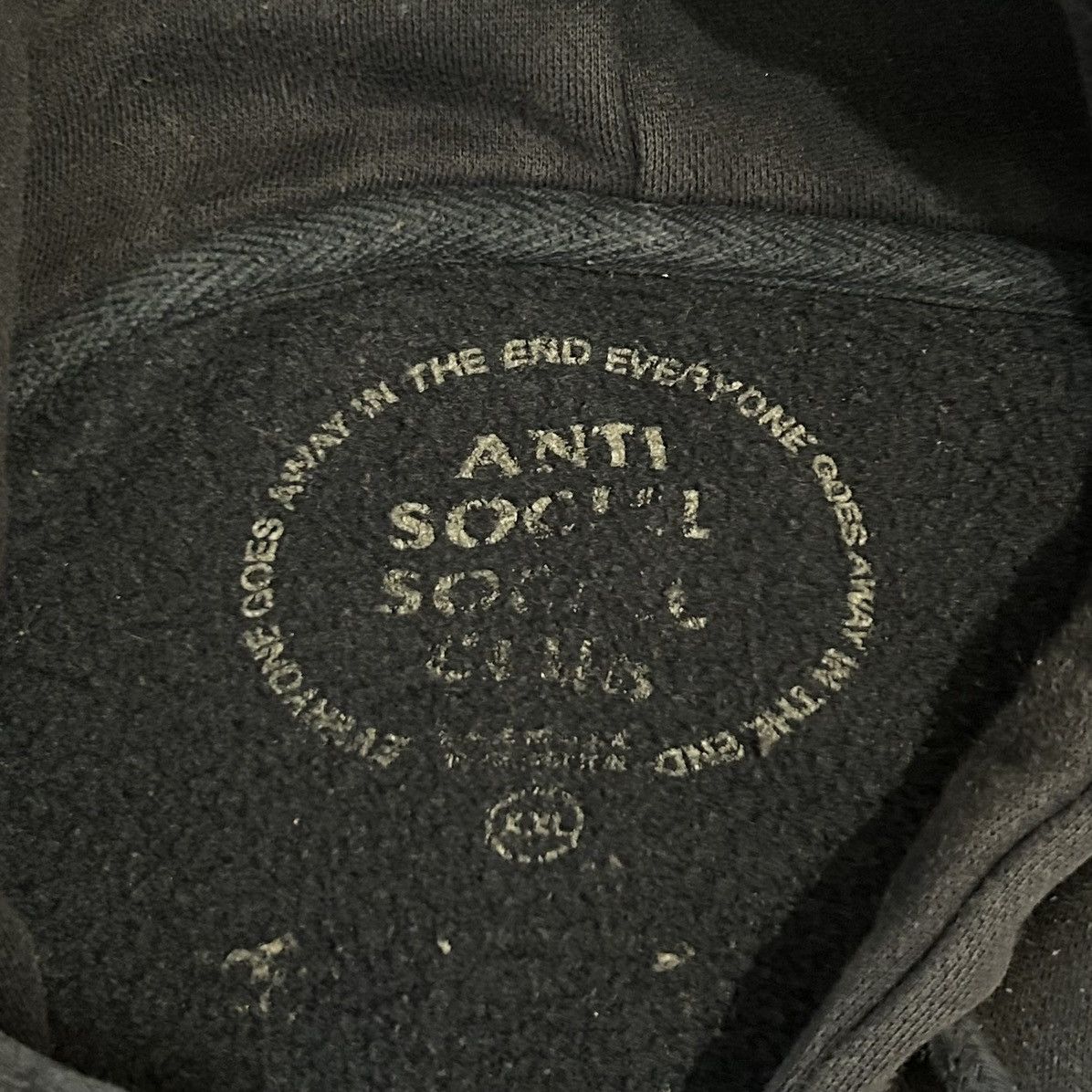 Anti Social Social Club Anti Social Social Club Navy Hoodie Size US XXL / EU 58 / 5 - 3 Thumbnail