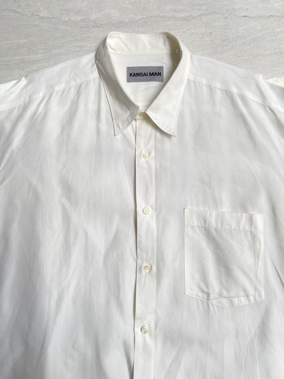 Kansai Yamamoto KANSAI MAN White Shirt Size US L / EU 52-54 / 3 - 3 Thumbnail