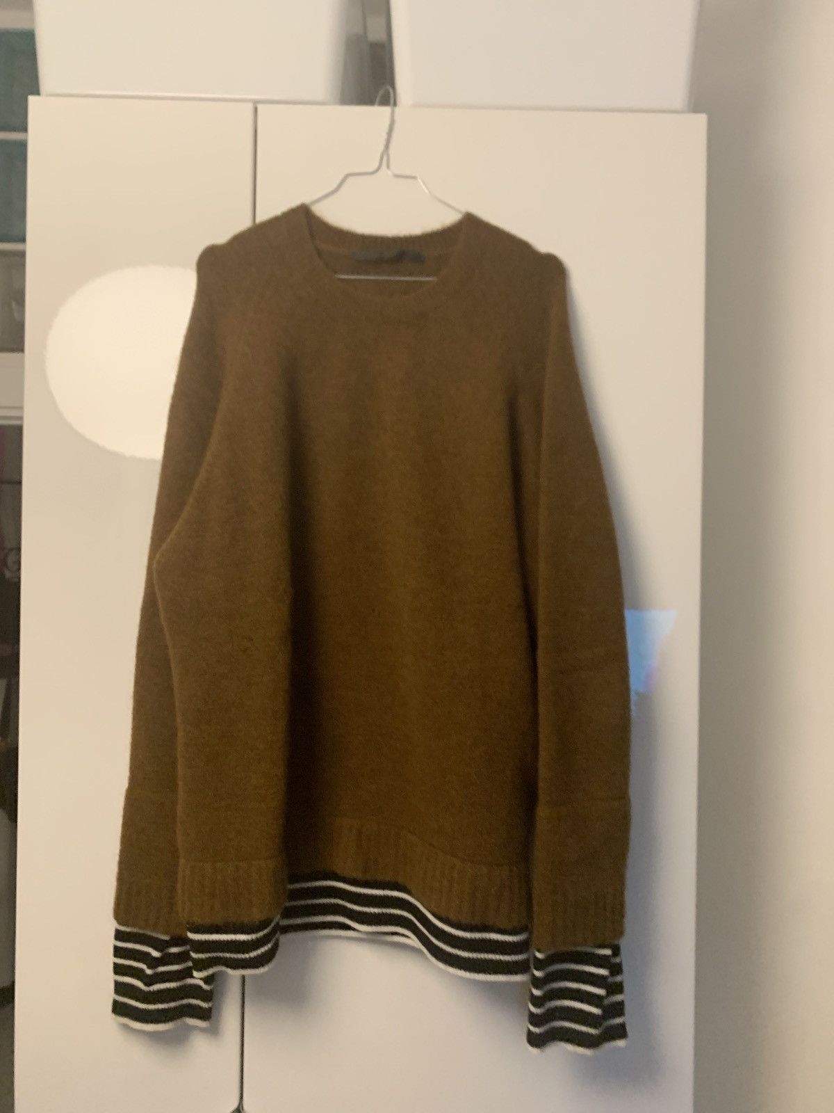 Haider Ackermann Pullover with striped cuffs Size US L / EU 52-54 / 3 - 1 Thumbnail