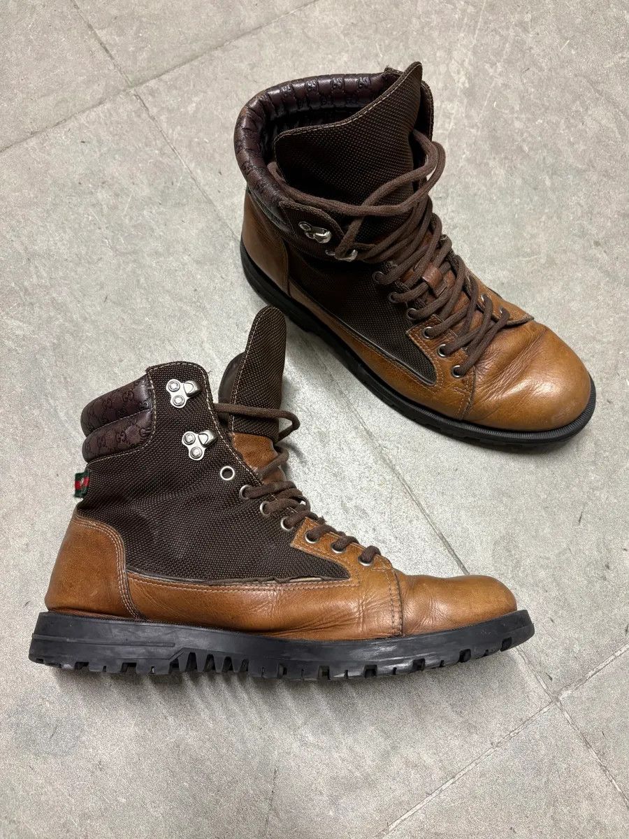 Gucci 2000s Gucci Brown Hybrid Signature High Boots Size US 8 / EU 41 - 4 Thumbnail