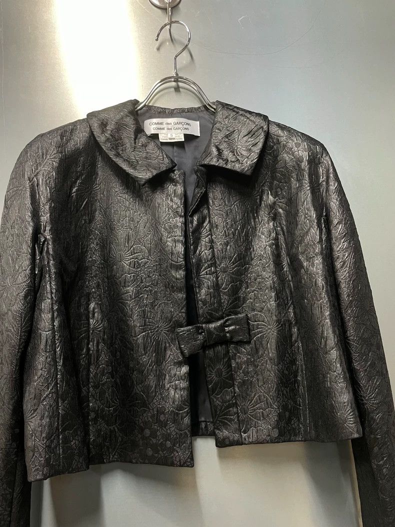 Comme des Garcons Comme Des Garcons Black Lapel Small Square Collar Bow Deco Size S / US 4 / IT 40 - 3 Thumbnail