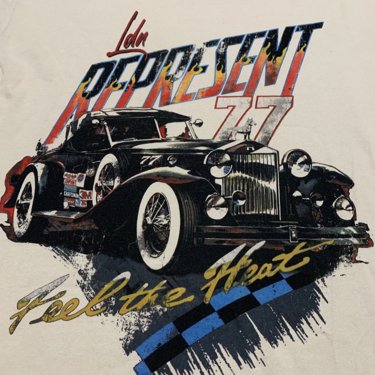 Represent Clo. Represent Large Feel The Heat Vintage White Tee Size US L / EU 52-54 / 3 - 3 Thumbnail