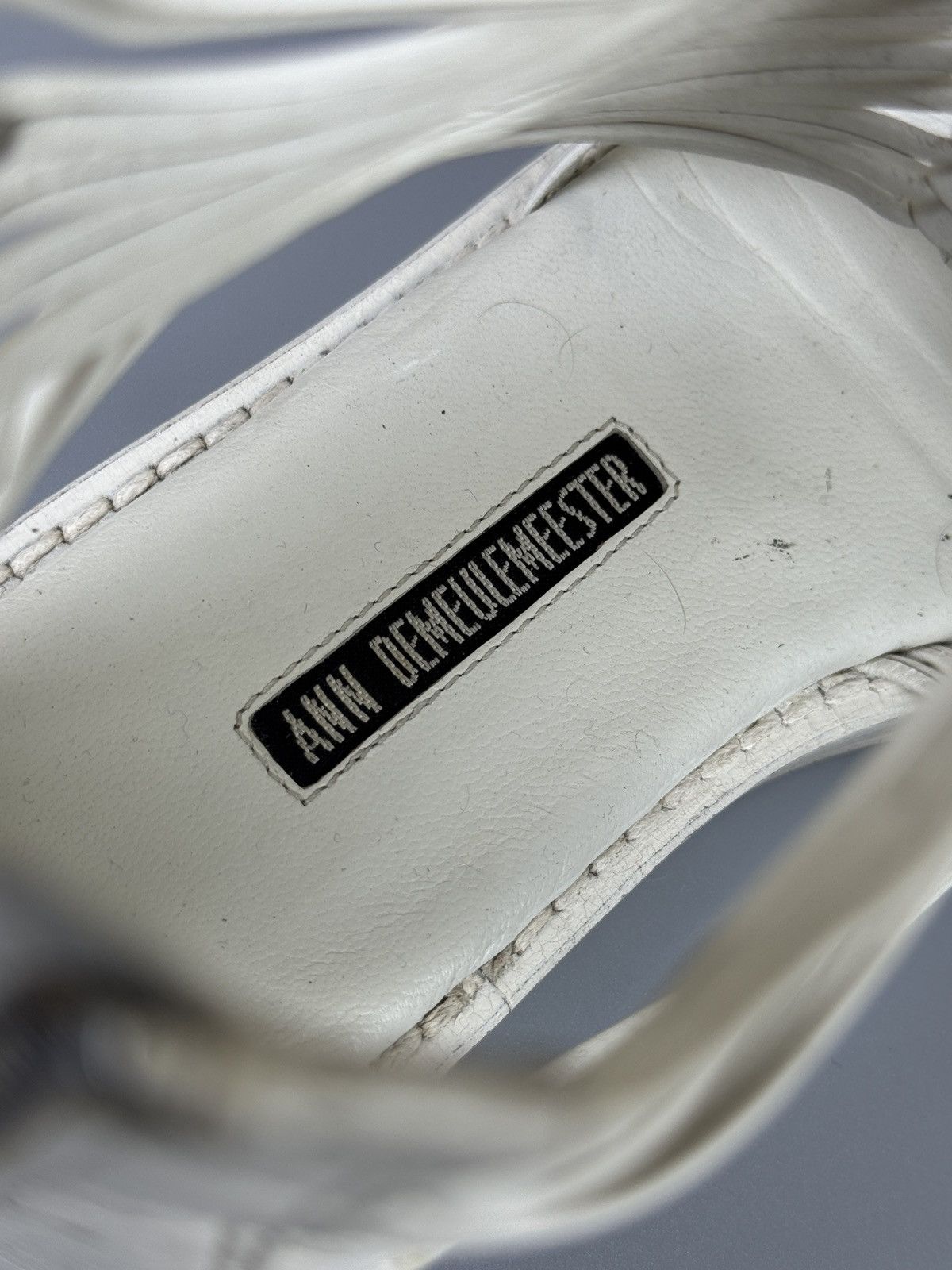 Ann Demeulemeester Ann Demeulemeester - White Braided Gladiator Sandals Size US 6 / IT 36 - 17 Thumbnail