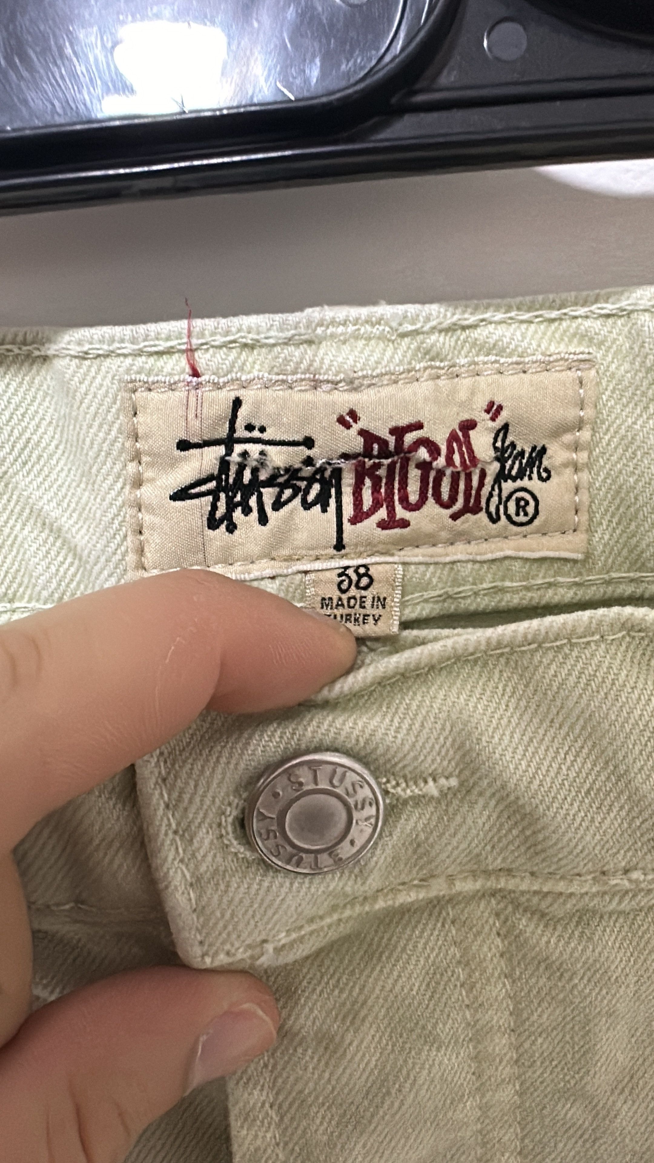Stussy × Vintage Stüssy Big Ol Jean Cream Size 38 Size US 38 / EU 54 - 4 Thumbnail