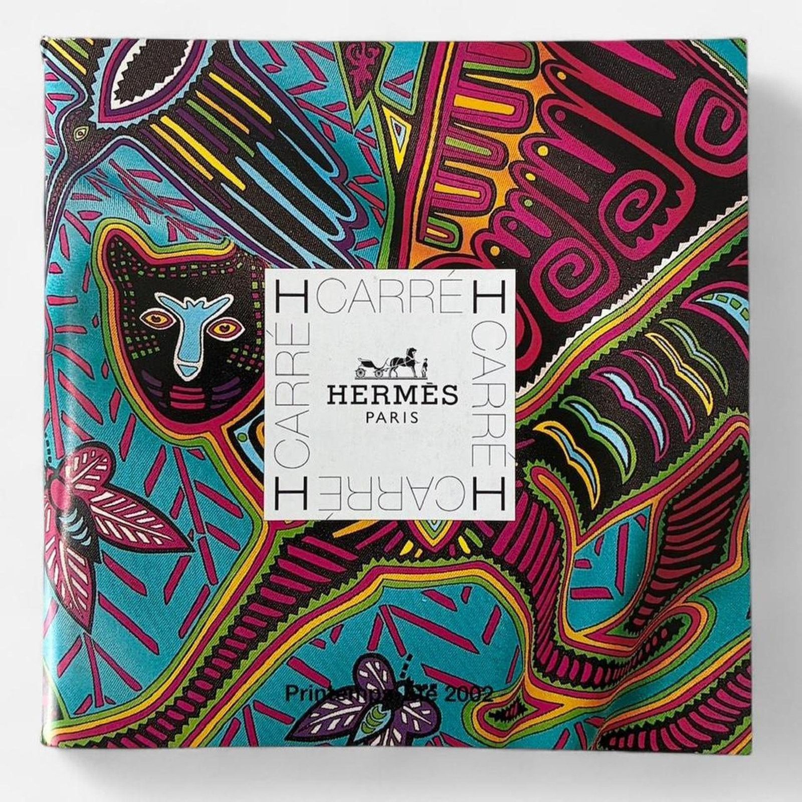 Hermes LE CARRÉ HERMÈS 2002 S/S Scarf Collection mini catalog