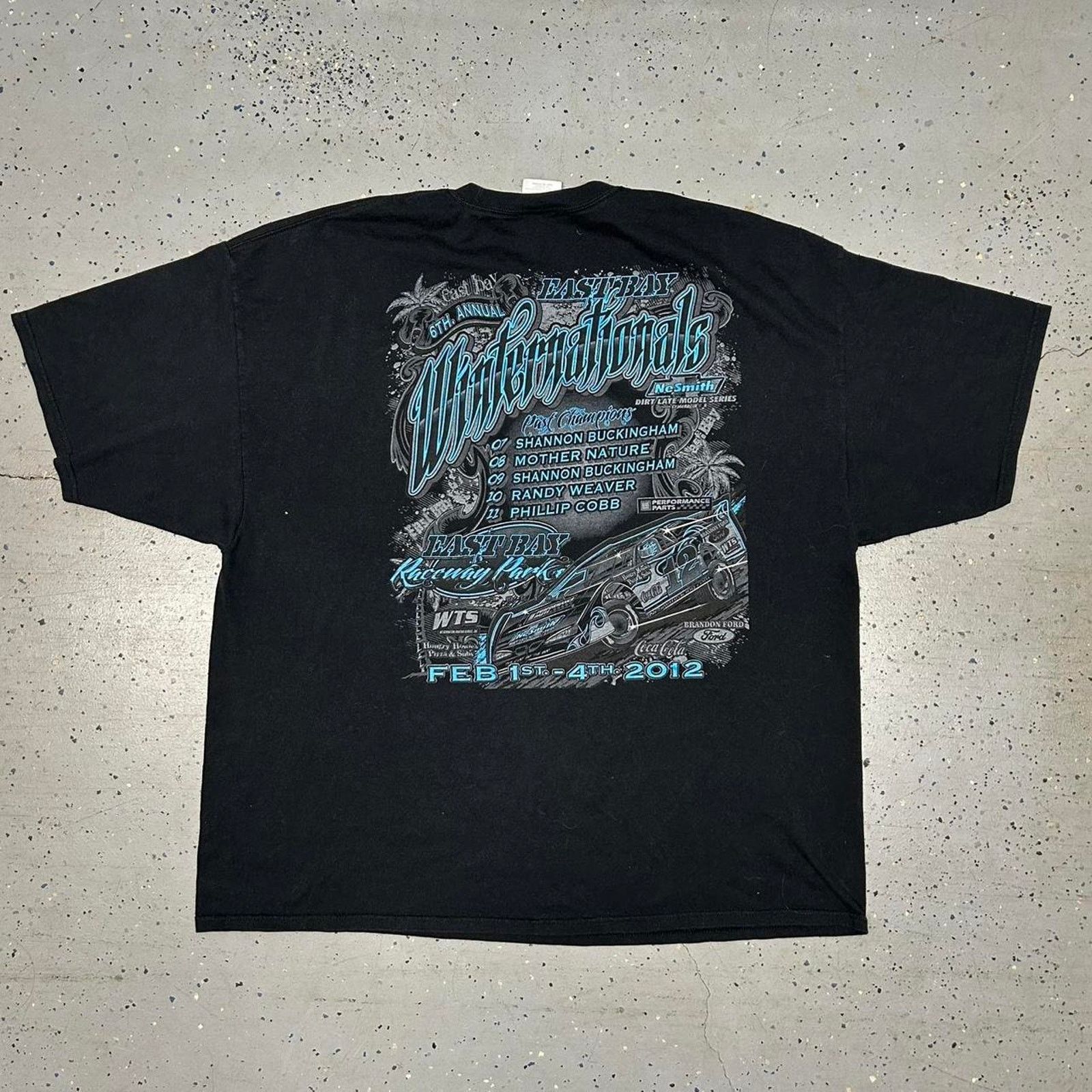 Other Y2K Black and grey cotton race car tee Size US XXL / EU 58 / 5 - 6 Thumbnail
