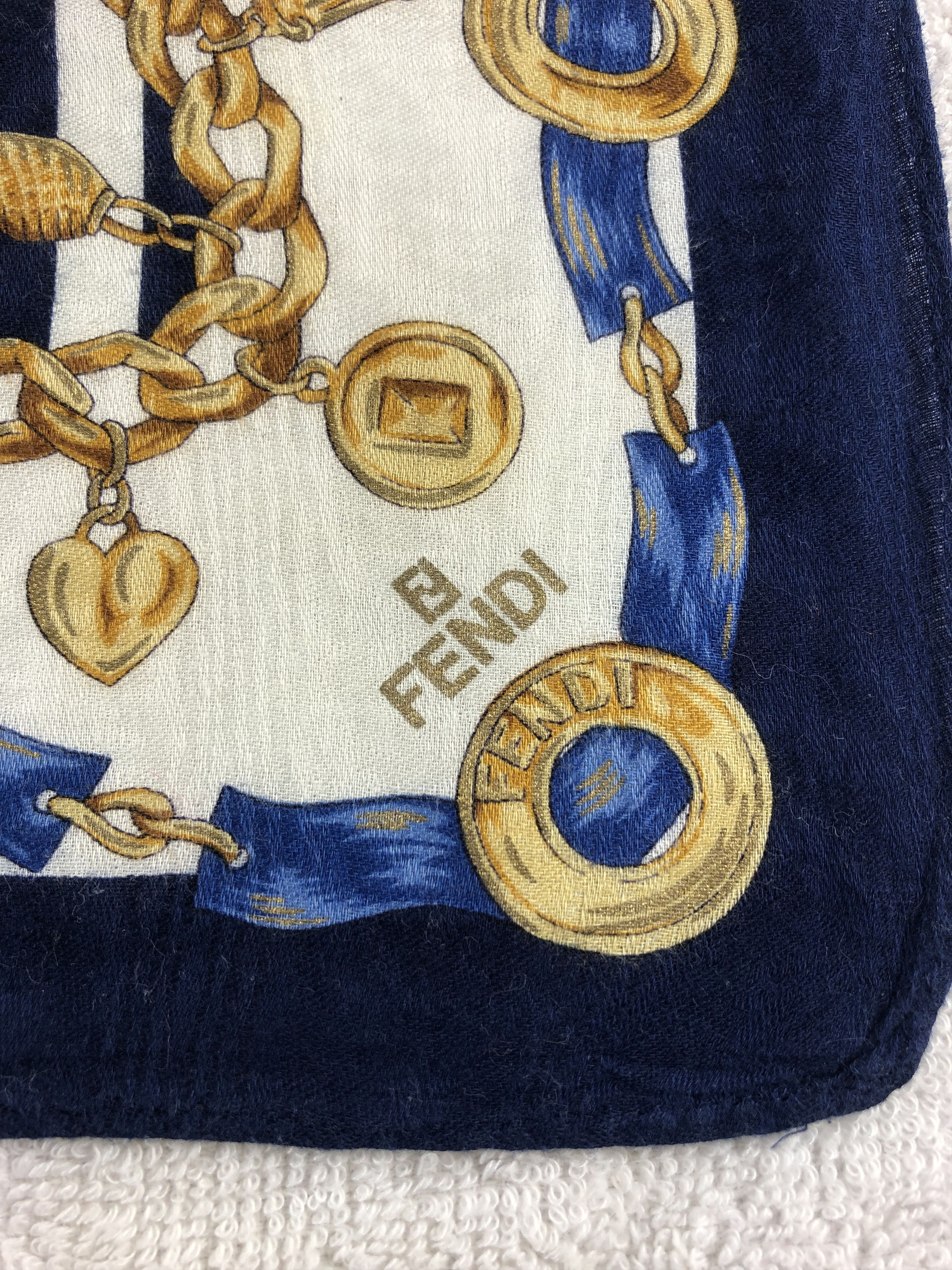Vintage Vintage Fendi Handkerchief / Bandana / Neckerchief A1741 Size ONE SIZE - 5 Thumbnail