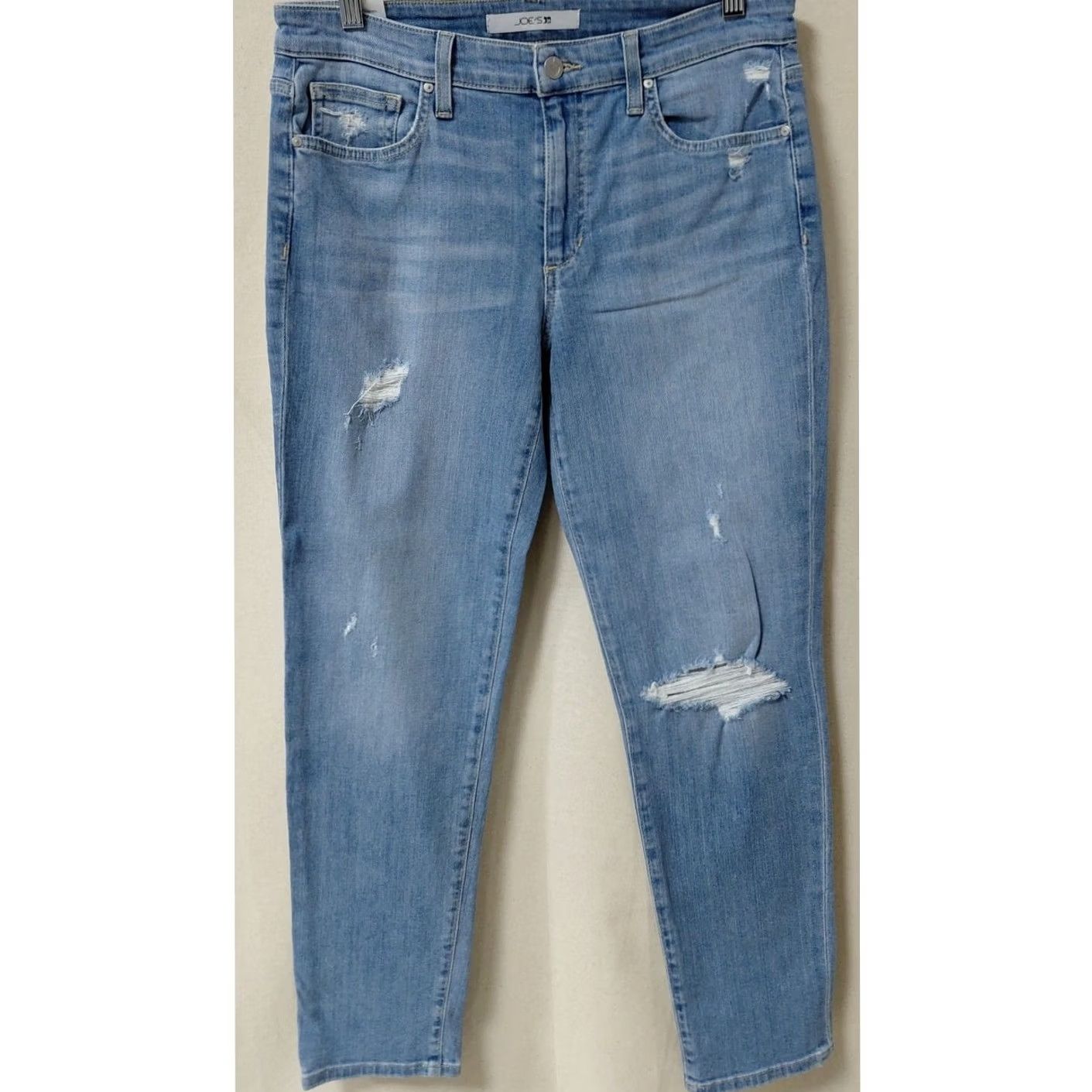 Vintage Joe's Jeans Women Blue Ankle Slim Size 28 Solid Denim Size 28" / US 6 / IT 42 - 2 Thumbnail