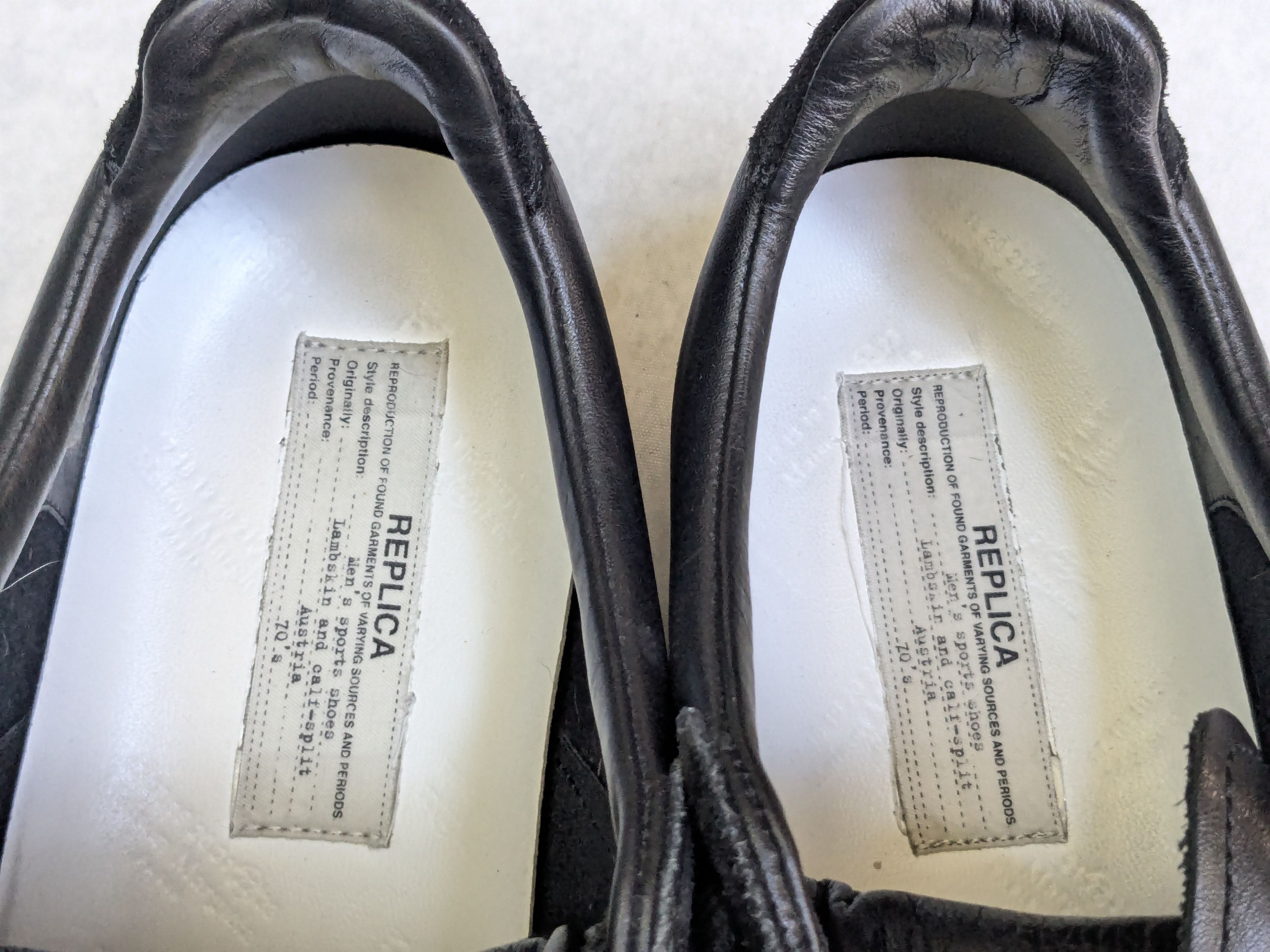 Maison Margiela Maison Margiela Replica GAT Black 12 45 Low Tops Size US 12 / EU 45 - 6 Thumbnail