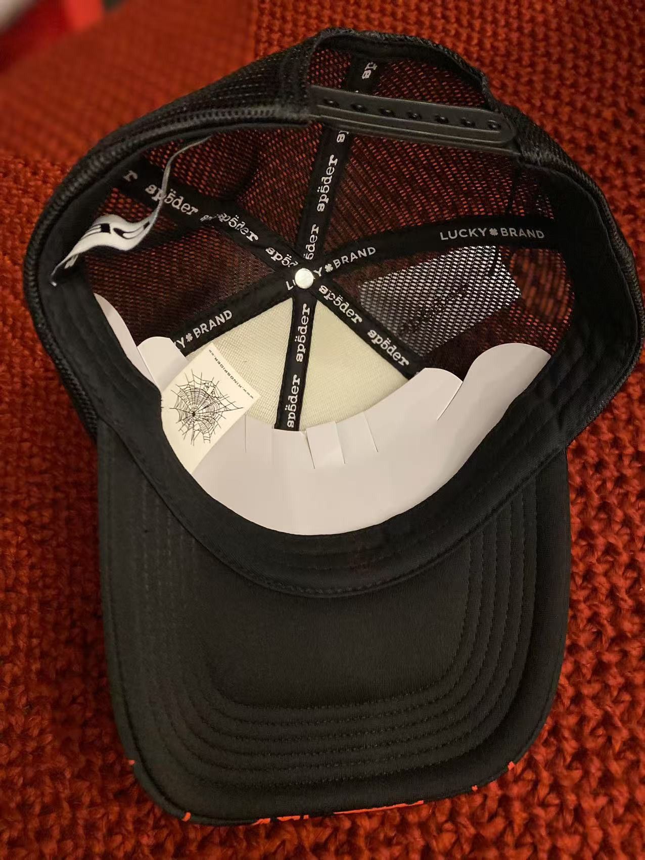 Sp5der SP5DER OG Web V2 Trucker Hat Size ONE SIZE - 6 Thumbnail