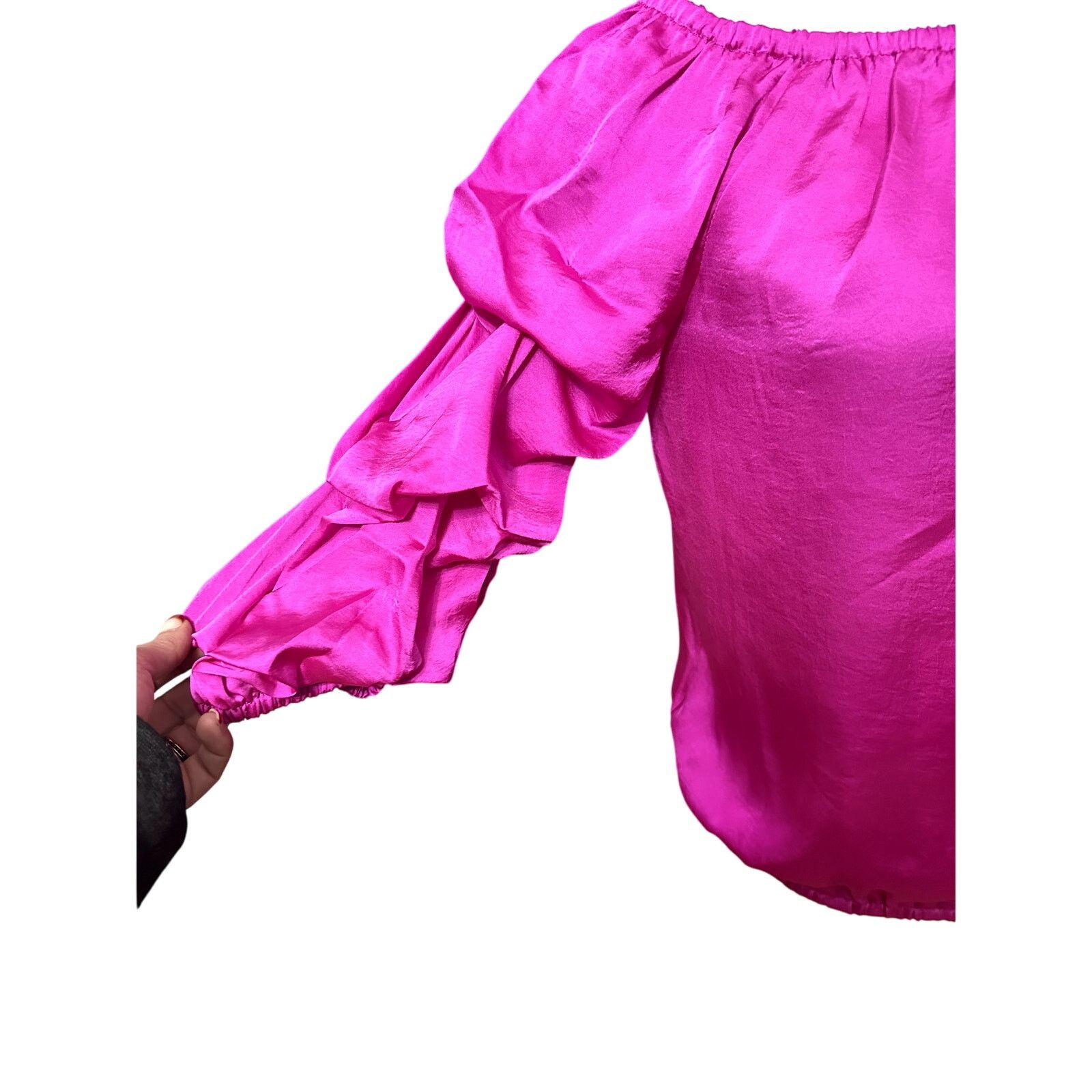 Vince Camuto Vince Camuto Women's Hot Pink Off Shoulder Blouse S NWT Size S / US 4 / IT 40 - 5 Thumbnail