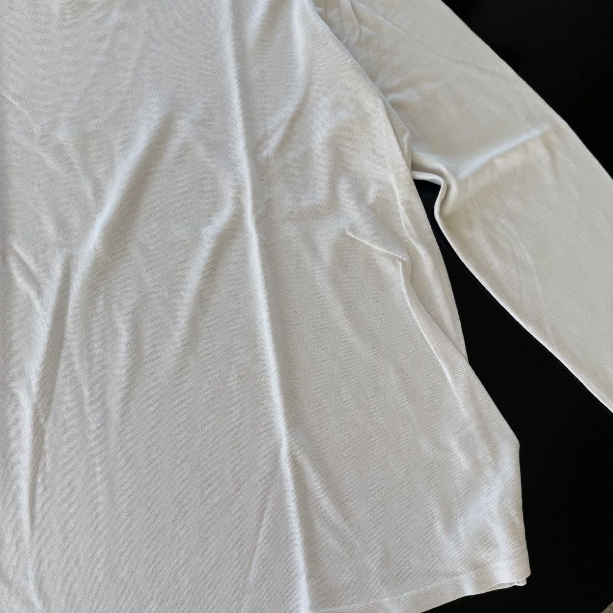 COTTONCITIZEN Cotton Citizen White Long Sleeve Top Size Large Size US L / EU 52-54 / 3 - 4 Thumbnail