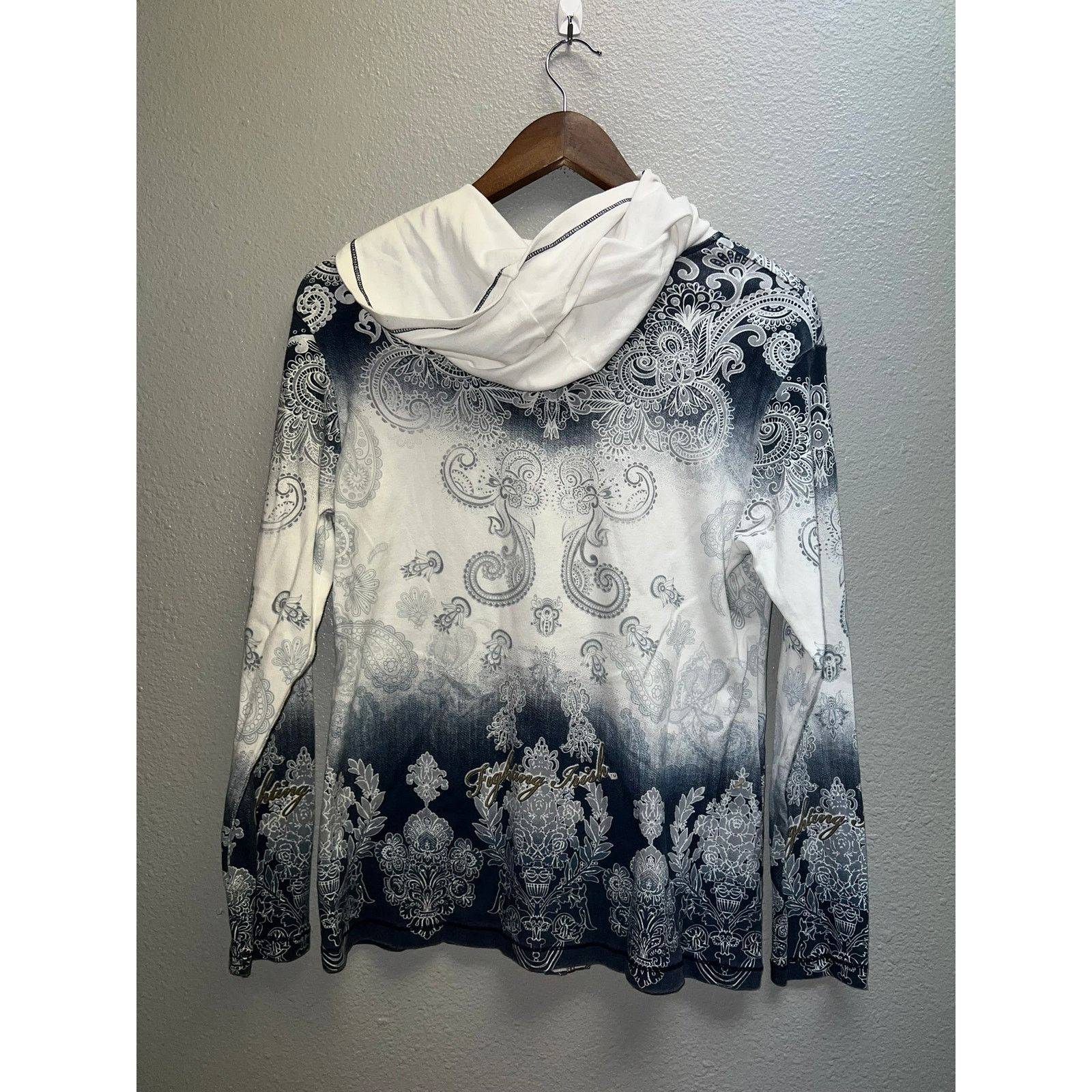 Vintage Womens Notre Dame Top Full Zip Tee Shirt P. Michael Small Size S / US 4 / IT 40 - 7 Thumbnail