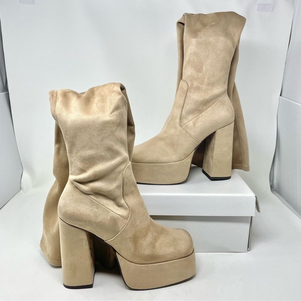 Other NEW L’Intervalle Azalea Suede OTK Boots Made in Spain EU 39 Size US 9 / IT 39 - 4 Thumbnail