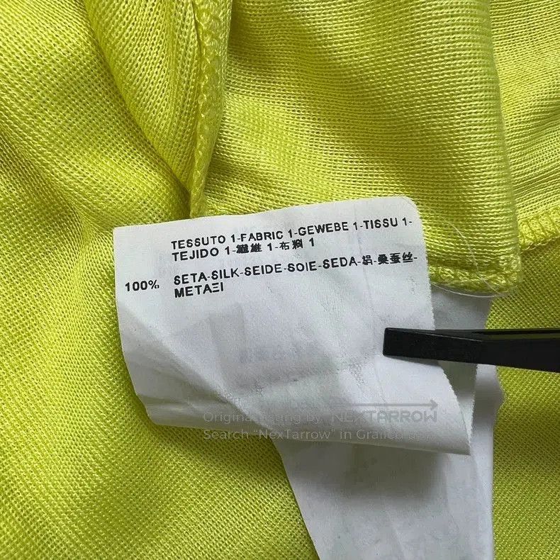 Saint Laurent Paris Saint Laurent Silk Fluorescent Yellow T. Size US M / EU 48-50 / 2 - 6 Thumbnail