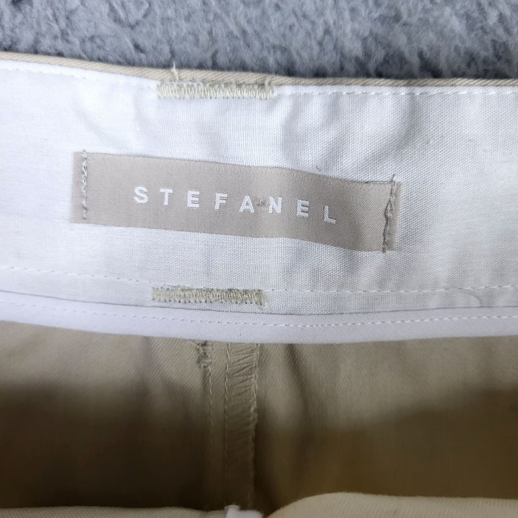 Vintage STEFANEL Women's Beige Short Pencil Skirt Size 8 Size 30" / US 8 / IT 44 - 8 Thumbnail
