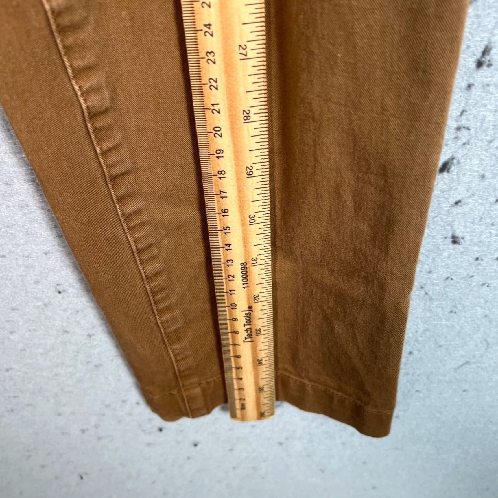 Muji MUJI Pants Womens Medium Brown Slim Fit Cotton Blend Chino Size 32" / US 10 / IT 46 - 7 Thumbnail