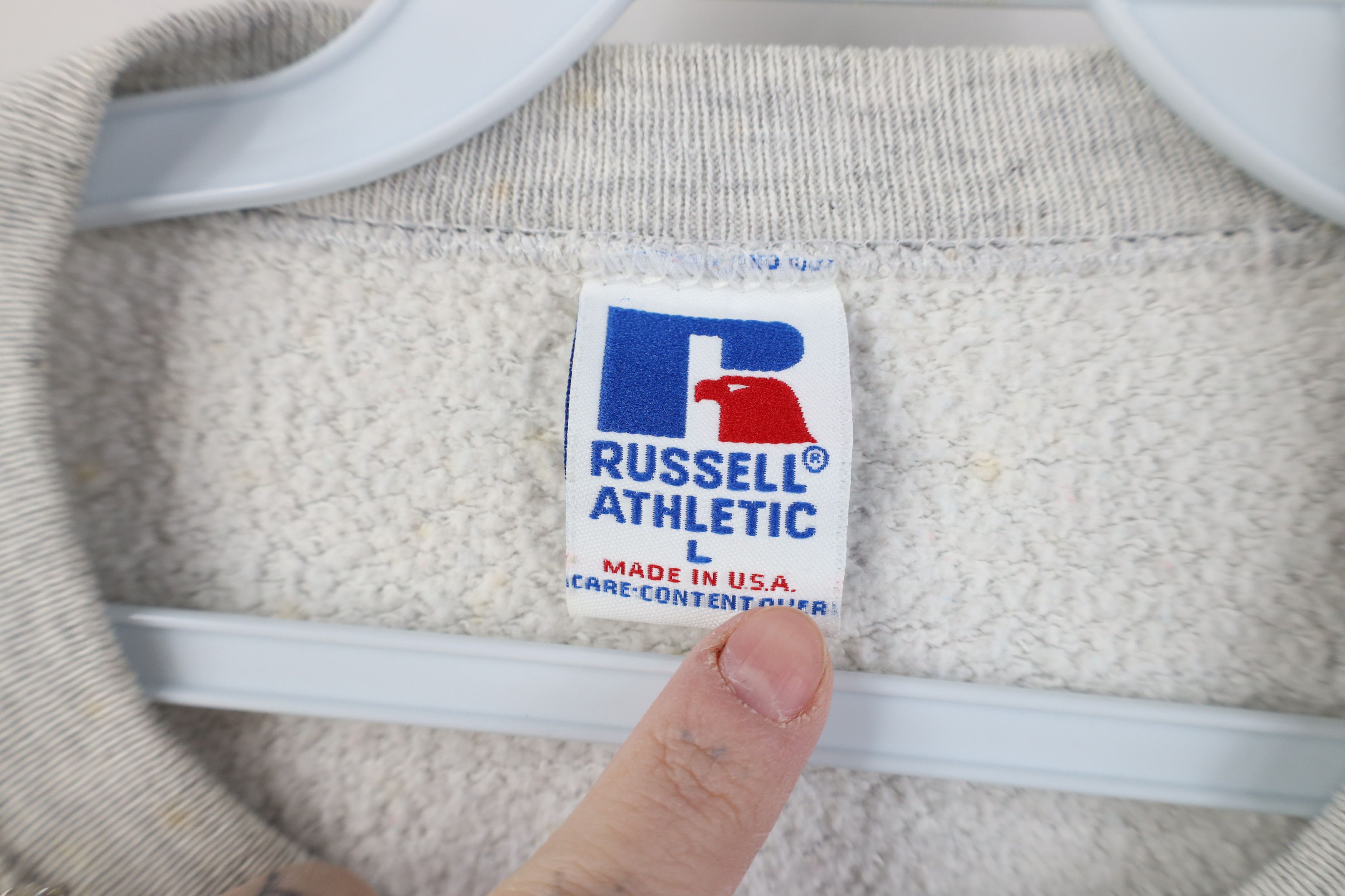 Russell Athletic Vintage 90s Russell Athletic Volleyball Sweatshirt Gray USA Size L / US 10 / IT 46 - 11 Thumbnail