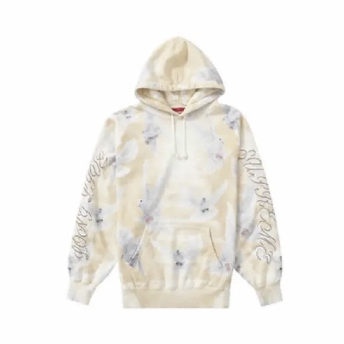 image of Supreme - Doves Hooded Sweatshirt (Ss22) - Tan - 2Xl in White, Men's