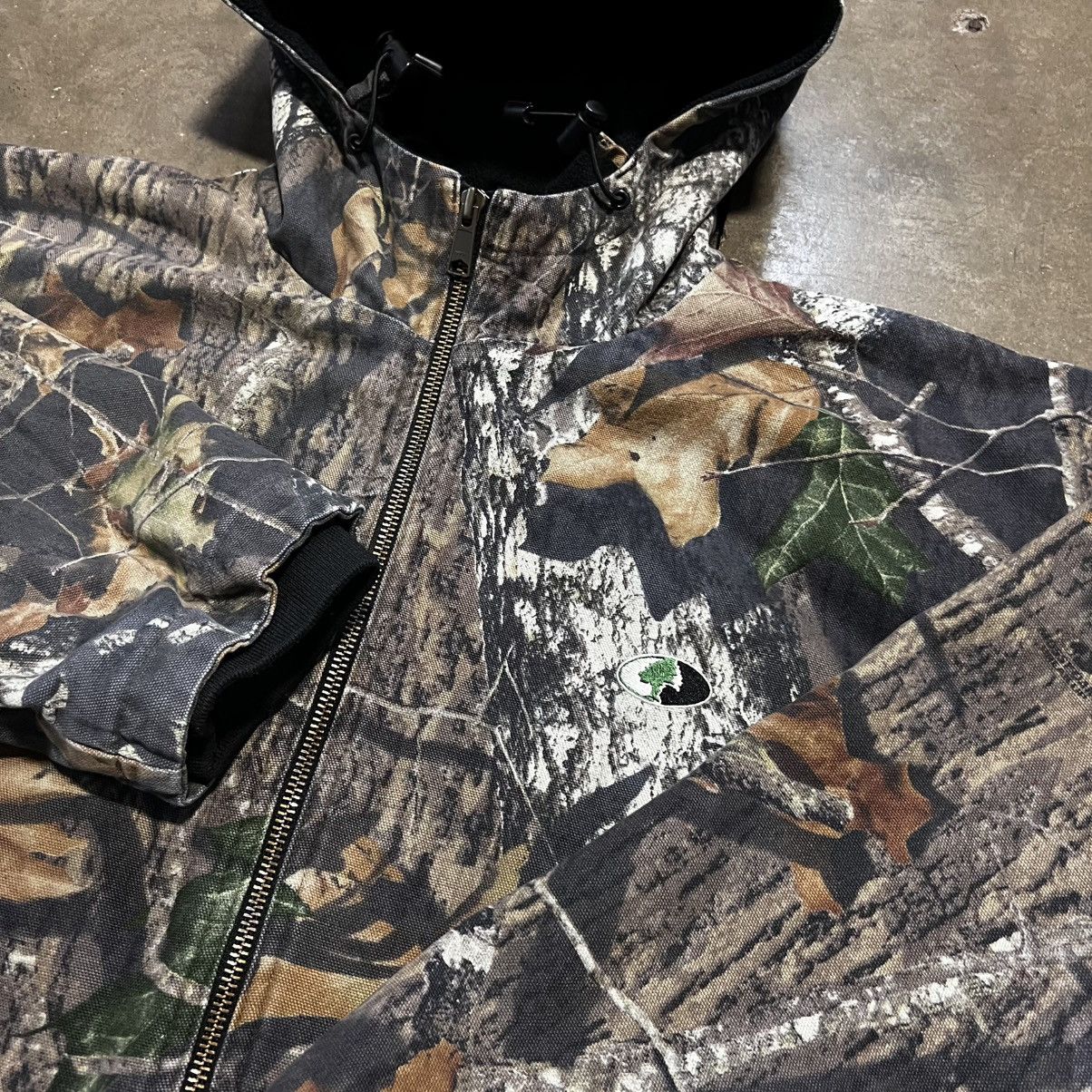 Mossy Oaks × Vintage Vintage Mossy Oak Camo Workwear Jacket Zip Up Hooded Boxy Size US XXL / EU 58 / 5 - 5 Thumbnail