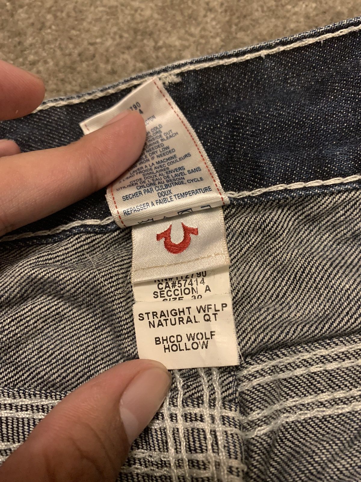 True Religion True Religion Y2K Denim Jeans Straight Cut Size US 30 / EU 46 - 8 Thumbnail