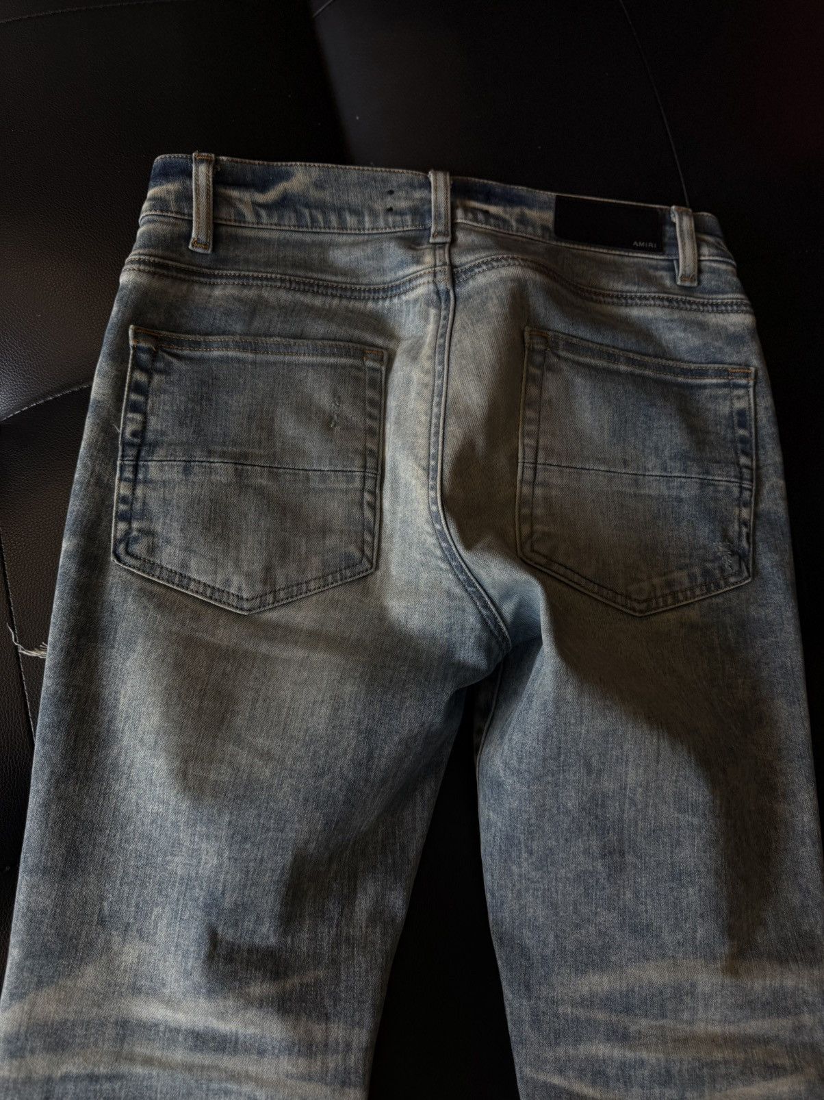 Amiri Amiri Blue Jeans Black Bandanna Patch Size 31 Flawless 🧼 Size US 31 - 12 Thumbnail