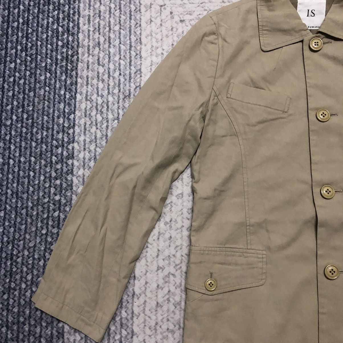 Issey Miyake × Japanese Brand Rare Distressed I.S. Sunao Kuwahara Long Jacket Size US XS / EU 42 / 0 - 5 Thumbnail