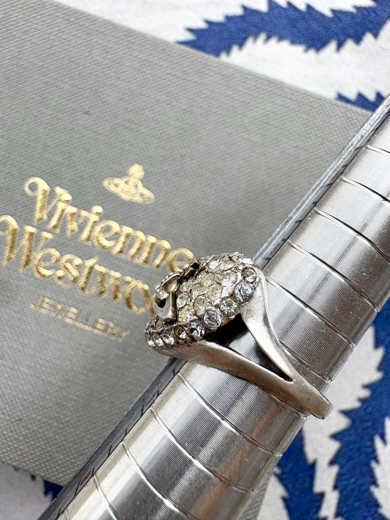 Vivienne Westwood Vivienne Westwood Vintage Diamond-studded Heart Saturn Rin Size ONE SIZE - 6 Thumbnail
