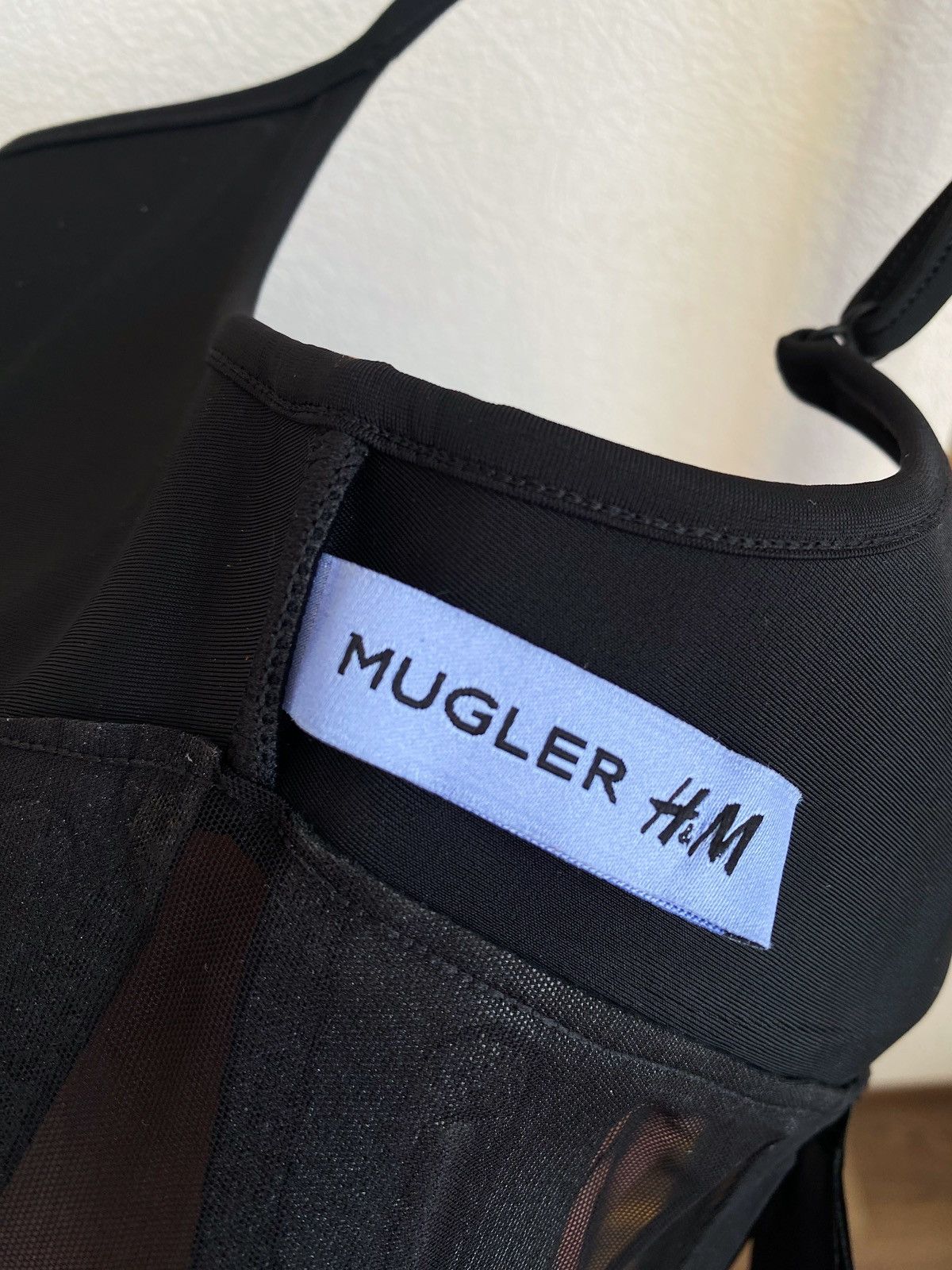 Mugler Mugler x H&M Mesh-Paneled Corset Top Black Size M Size M / US 6-8 / IT 42-44 - 6 Thumbnail
