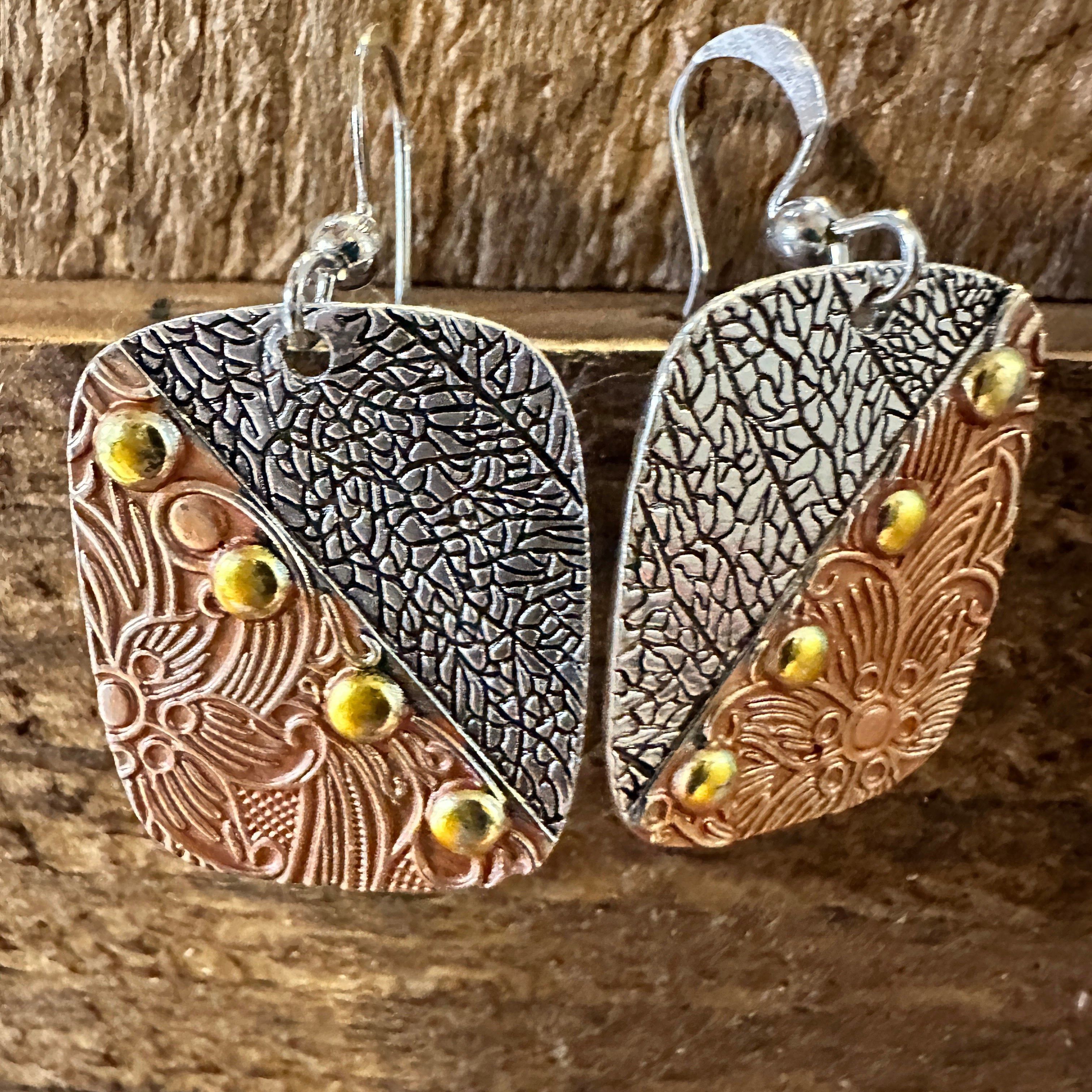 Other Handmade Bohemian Chic Copper Dangle Earring, Retro Ethnic S Size ONE SIZE - 4 Thumbnail