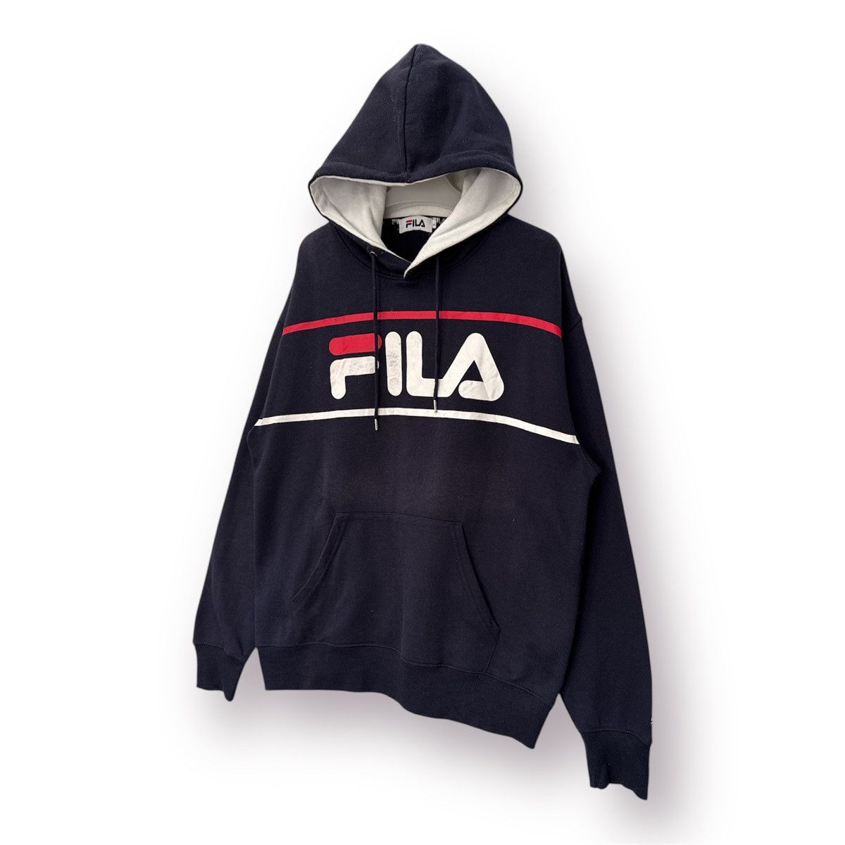 Fila 🔥 Vintage Fila dark blue Hoodie Sweat - L Size US M / EU 48-50 / 2 - 2 Thumbnail