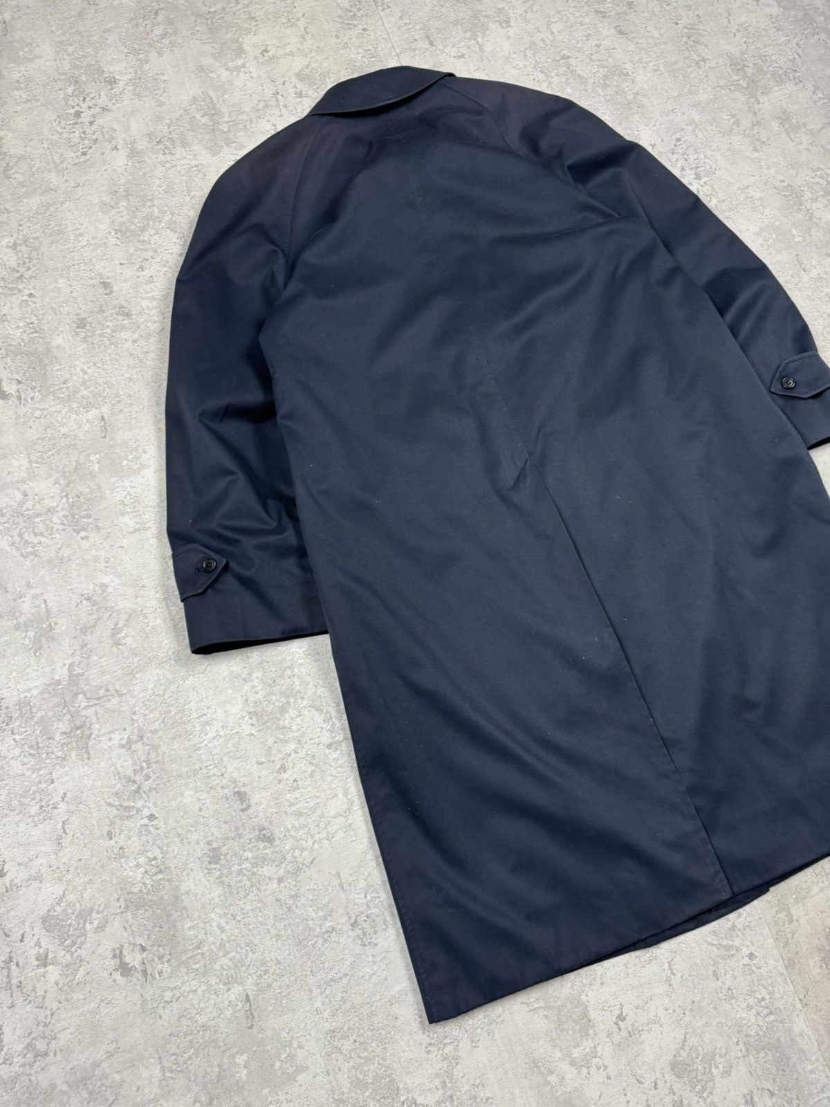Burberry Vintage Burberry Trench Coat Dark Blue Jacket Size L-XL Size XL / US 12-14 / IT 48-50 - 7 Thumbnail
