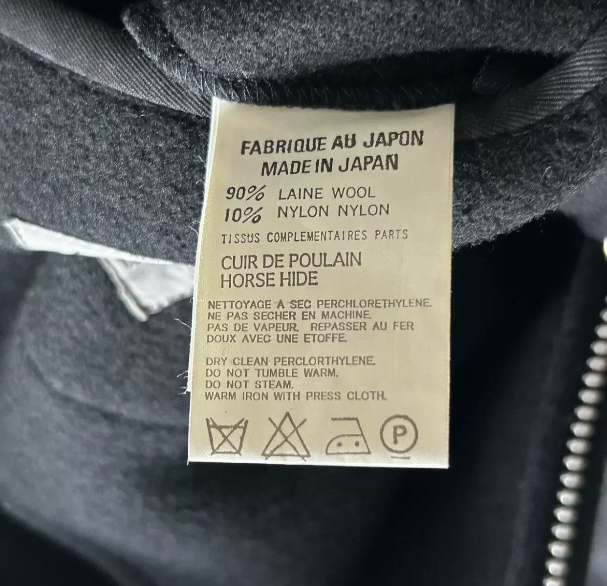 Yohji Yamamoto Yohji Yamamoto 04aw Back Zip Leather Collar Jacket 2412- Size US L / EU 52-54 / 3 - 8 Thumbnail