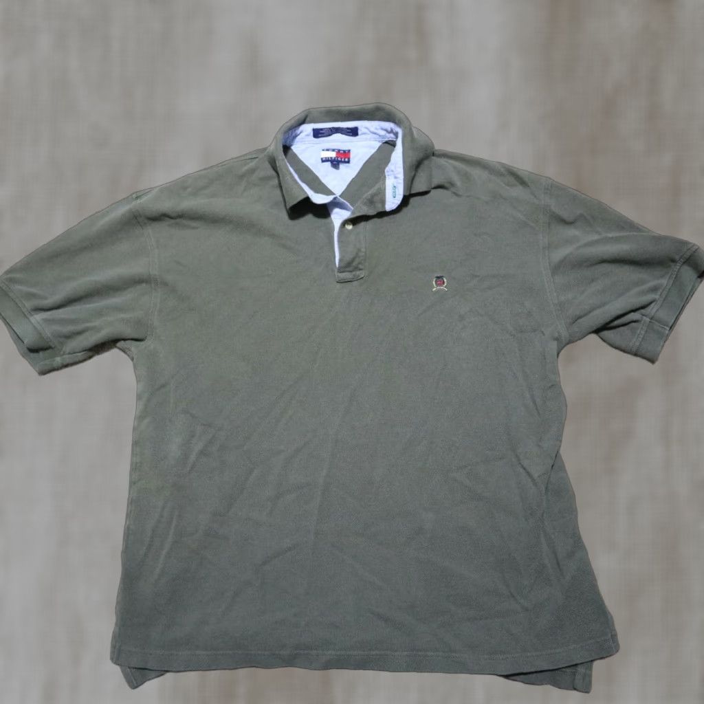 Tommy Hilfiger Tommy Hilfiger Golf Polo Shirt Brown Beige Cotton 100% Size Large L Mens Shirt Polo Beige Golf 90s Merch Size US L / EU 52-54 / 3 - 1 Thumbnail