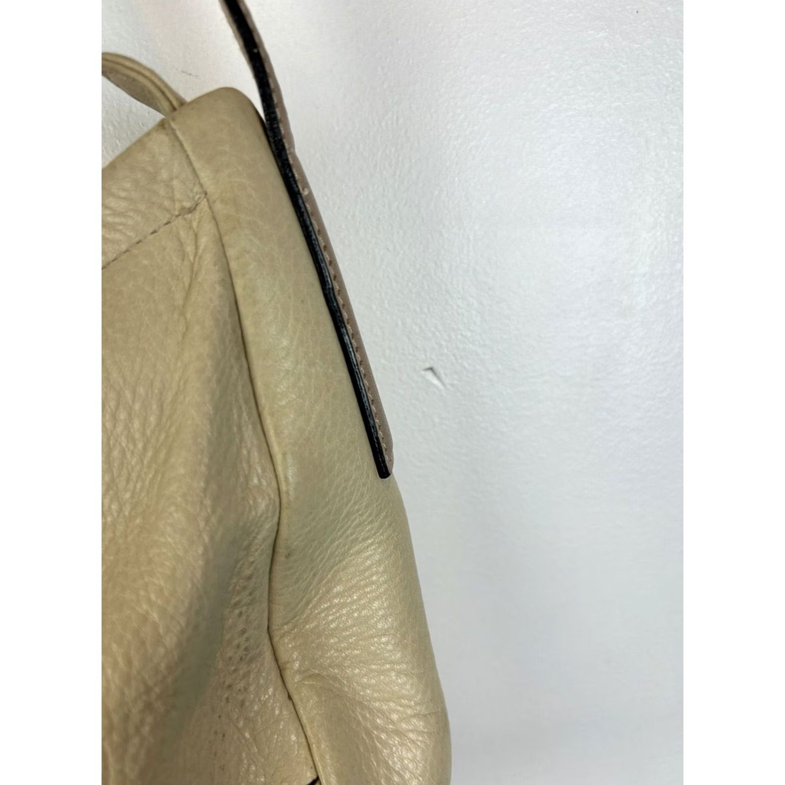 Fossil VINTAGE Fossil Leather Shoulder Bag Capsule Minimalist Ivory 3 Compartment Bag Womens Medium Size ONE SIZE - 6 Thumbnail