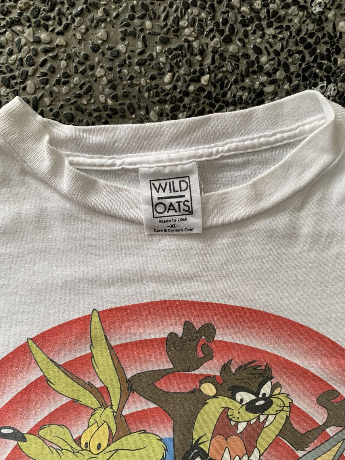 Warner Bros Vintage 90s Looney Tunes Mirror Print Warner Bros T shirt Size US XL / EU 56 / 4 - 8 Thumbnail