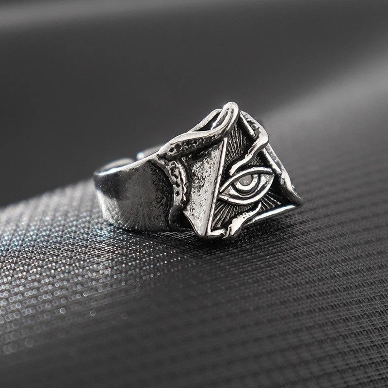 Jewelry × Vintage Retro Eye Octopus Ring Size ONE SIZE - 5 Thumbnail