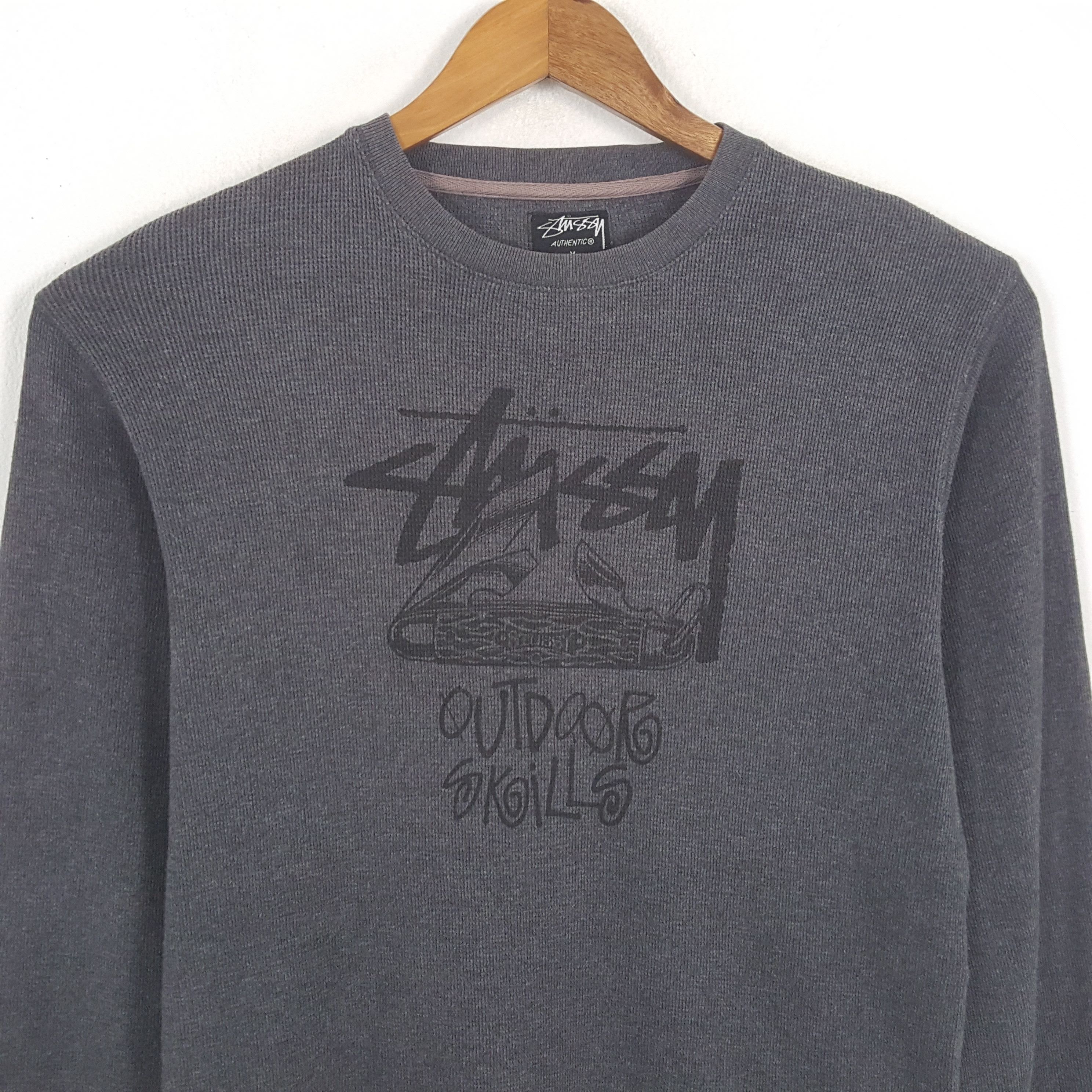 Stussy × Vintage Vintage STUSSY Streetwear Skateboard Style Sweatshirts Size US M / EU 48-50 / 2 - 2 Thumbnail